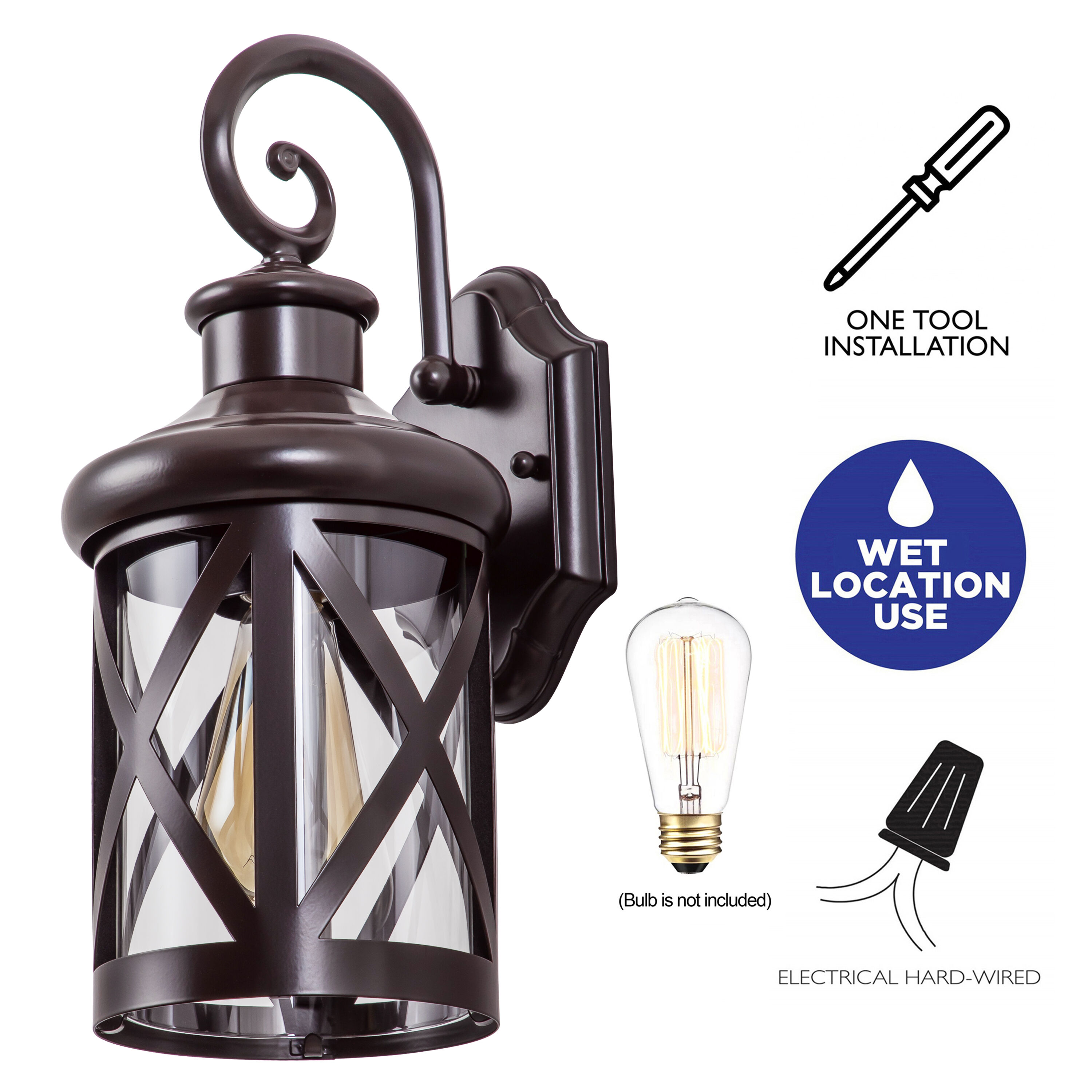 C Cattleya CA2257-W Outdoor-Wall-Lighting - View #8