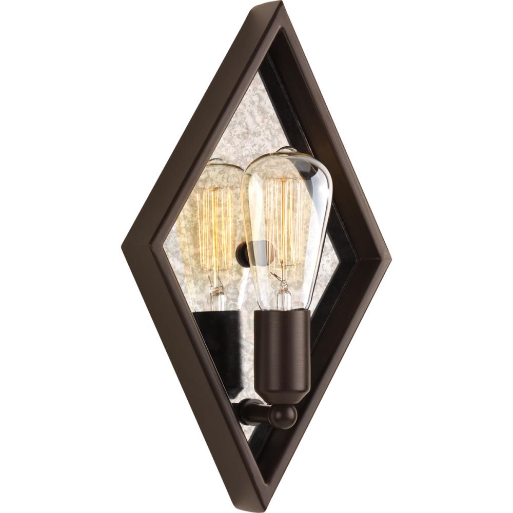 Progress Lighting P710022-020 Formes 7.5-in W 1-Light Antique Bronze Transitional Wall Sconce