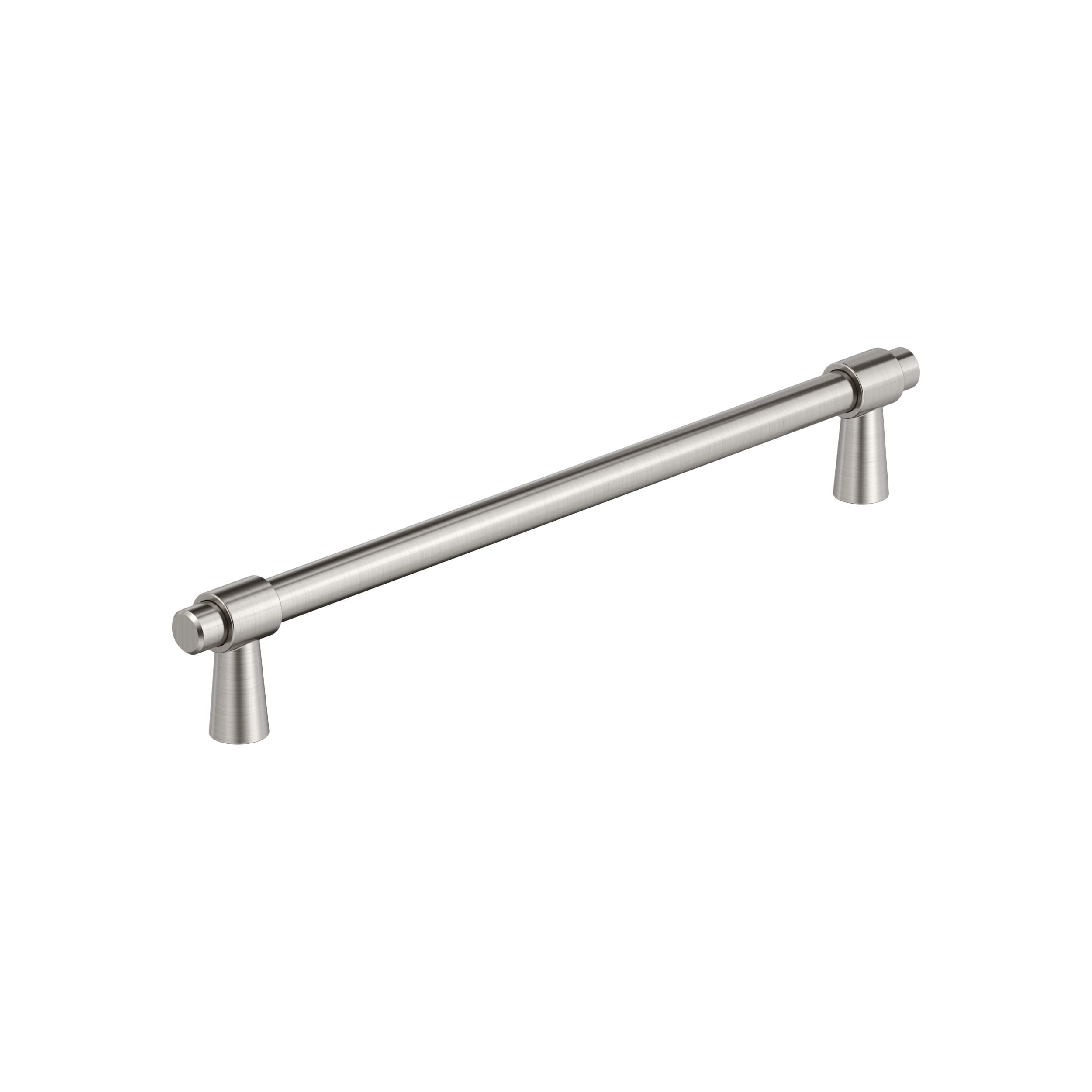 Amerock BP36901G10 Destine 7-9/16-in , 192mm Center to Center Satin Nickel Cylindrical Bar