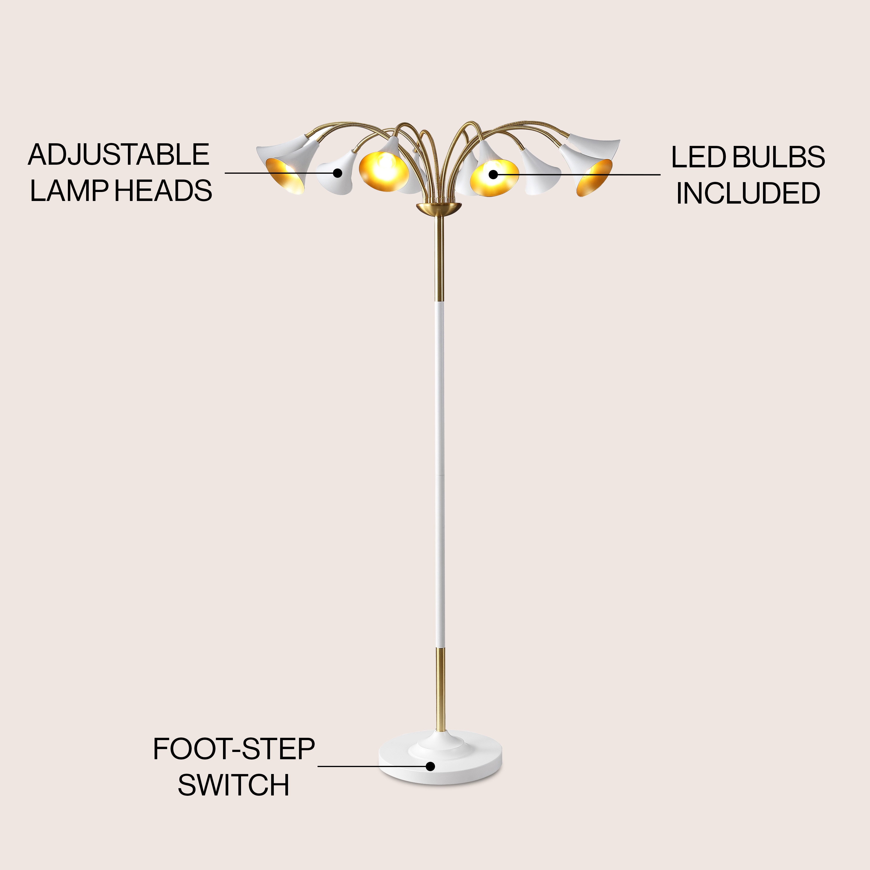 JONATHAN  Y JYL3096A floorlamps - View #3