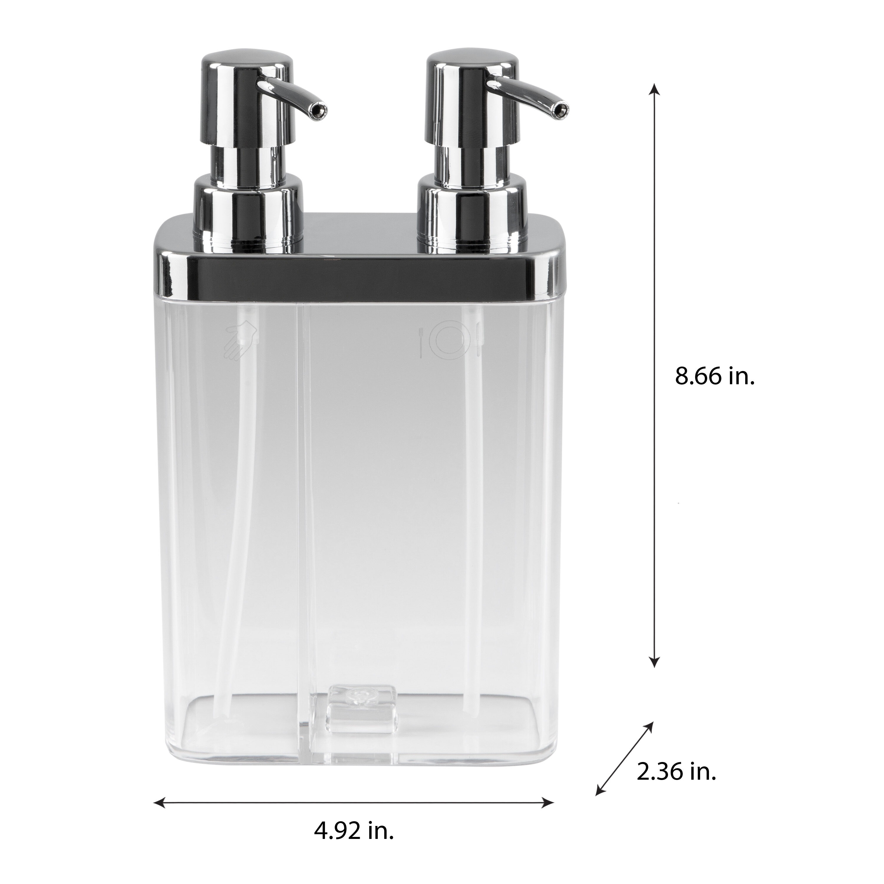 Kitchen Details 23955-CLEAR Soap-Lotion-Dispensers - View #5