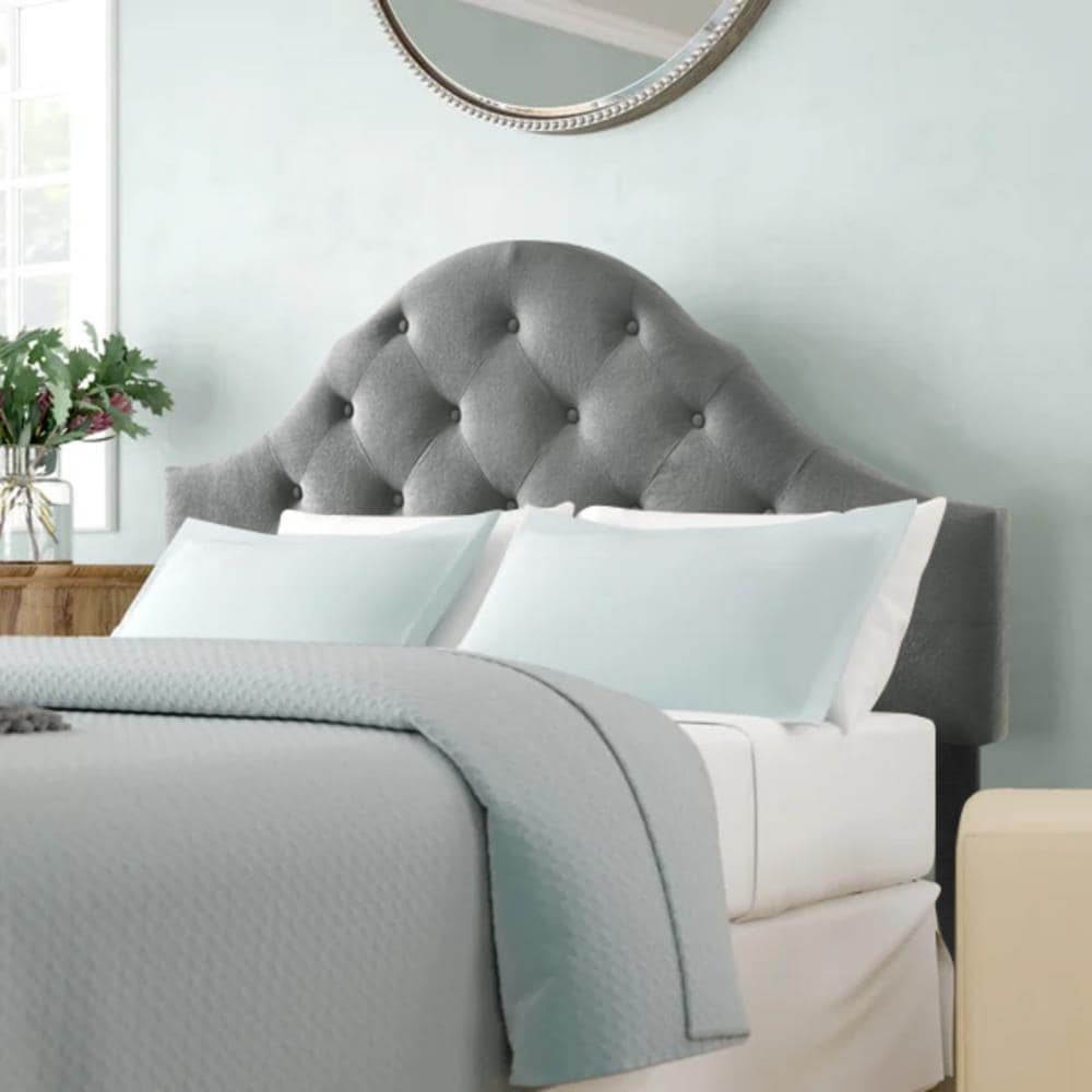 Belle Isle Furniture Stain Resistant Velvet Upholstered King Headboard ...