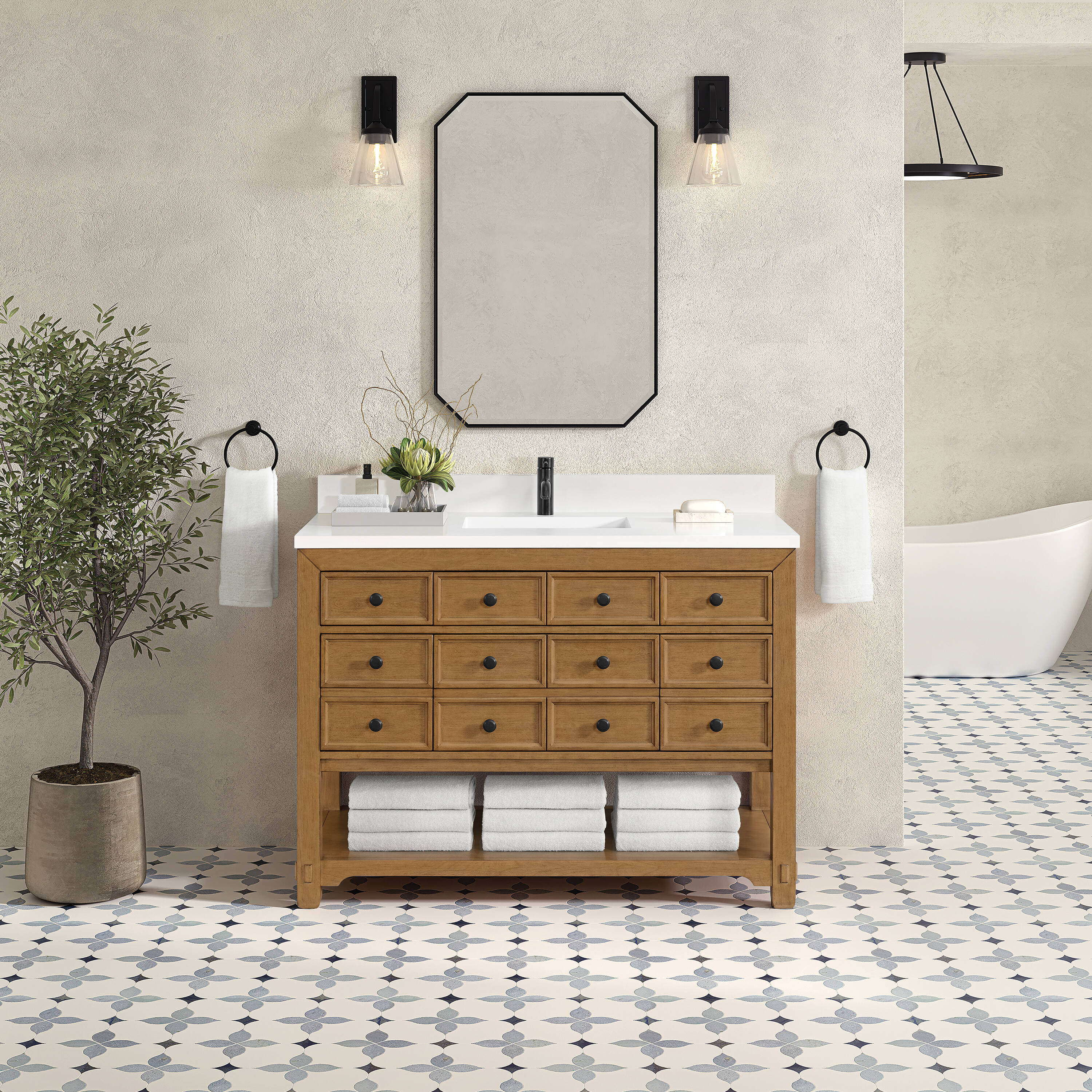 James Martin Vanities 505-V48-AMB-1WZ Bath-Vanity-Combo - View #2