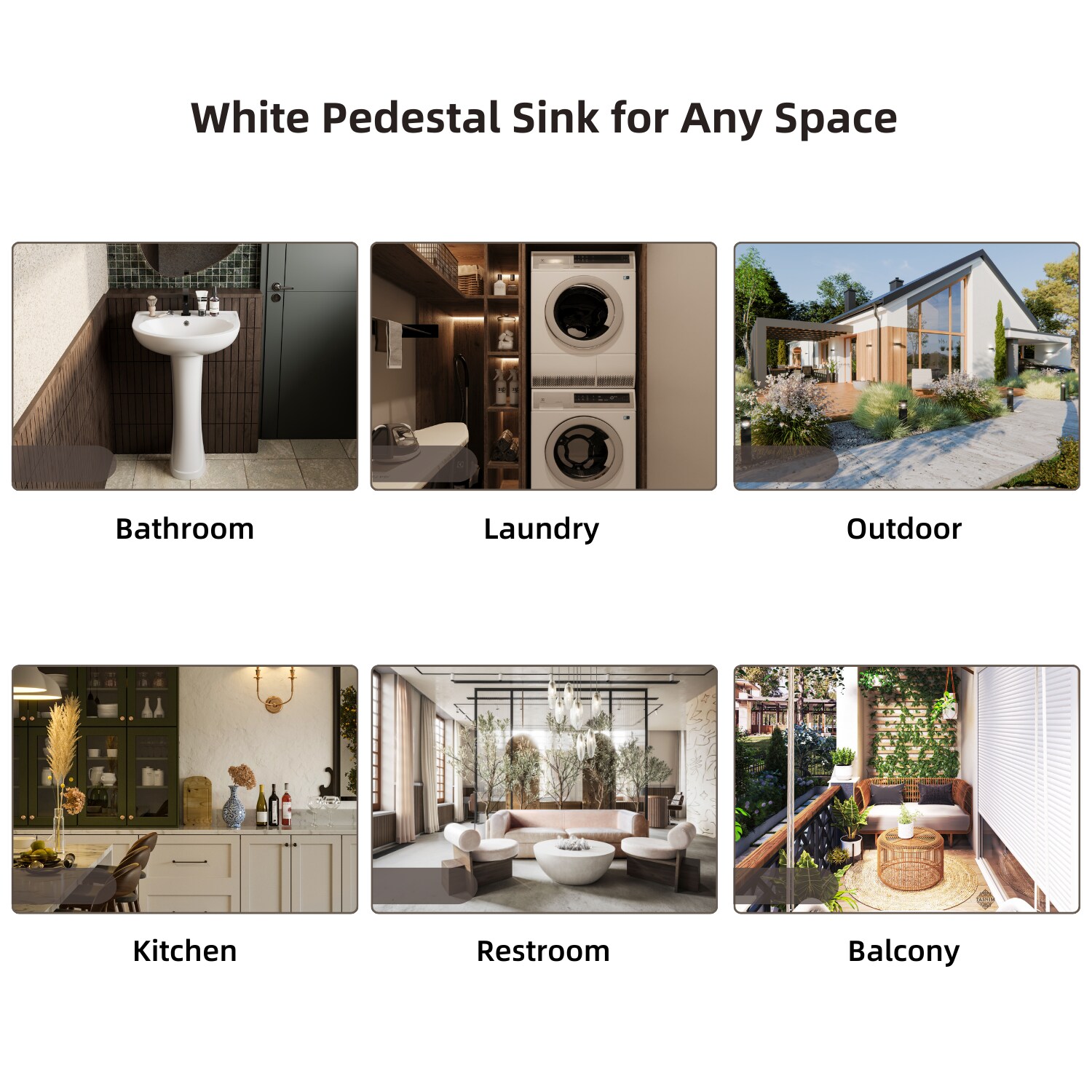 Los Flexi LSLFBPS-SC2017-1 Complete-Pedestal-Lavatories - View #11