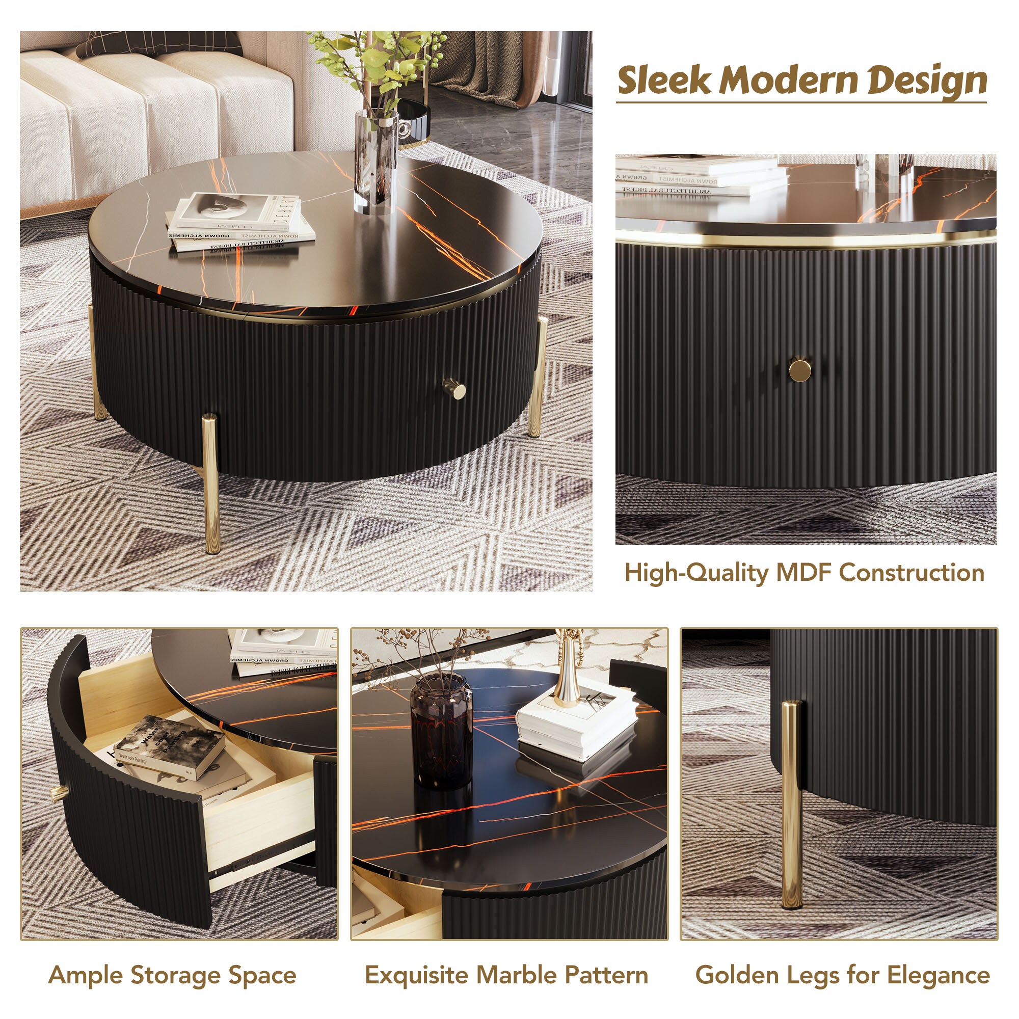 ModernLuxe L3P-WF311606AAB Coffee-Tables - View #5