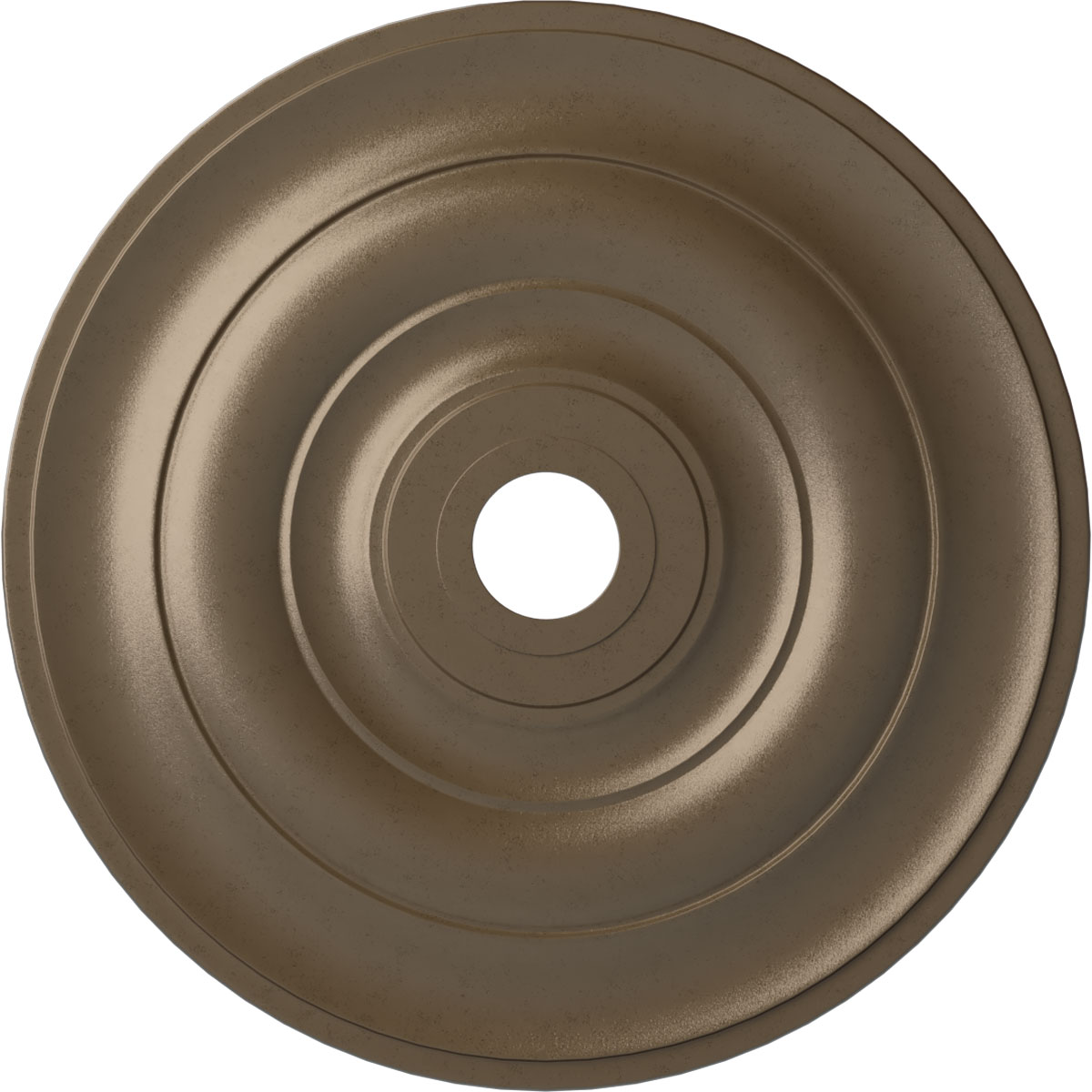 Ekena Millwork CM26JEWSS Jefferson 26.5-in W x 26.5-in L Painted Warm Silver Polyurethane Whole Ceiling Medallion
