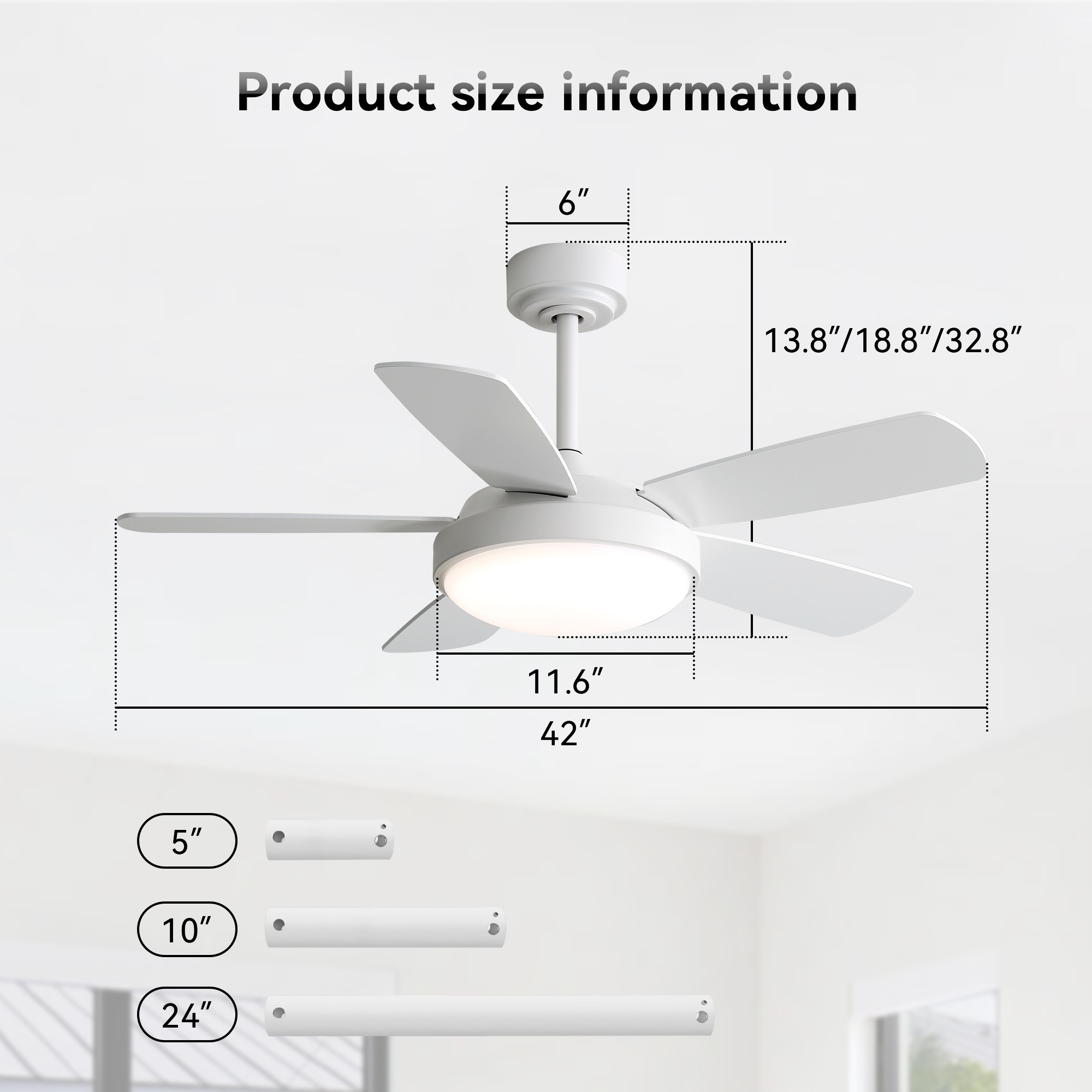 Clihome CL-KB93298 Ceiling-Fans - View #5