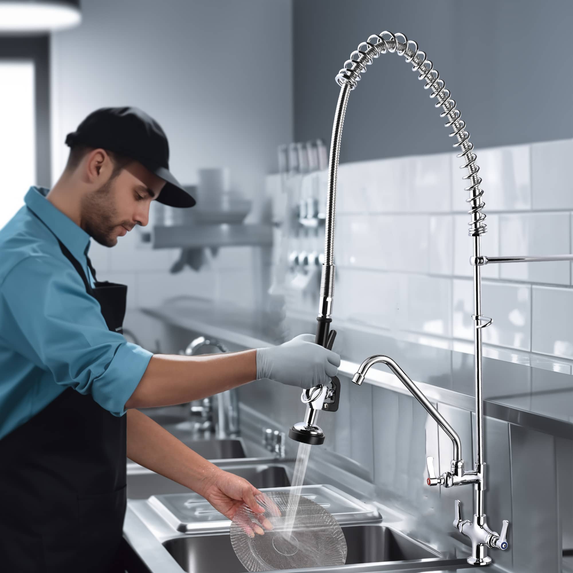 Yescom 81FAU004-12AT-CHR-LO Kitchen-Faucets - View #8