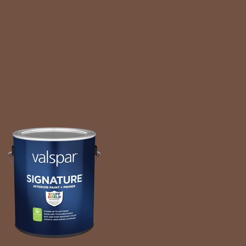 Valspar Signature Satin Brevity Brown Hgsw3062 Latex Interior Paint