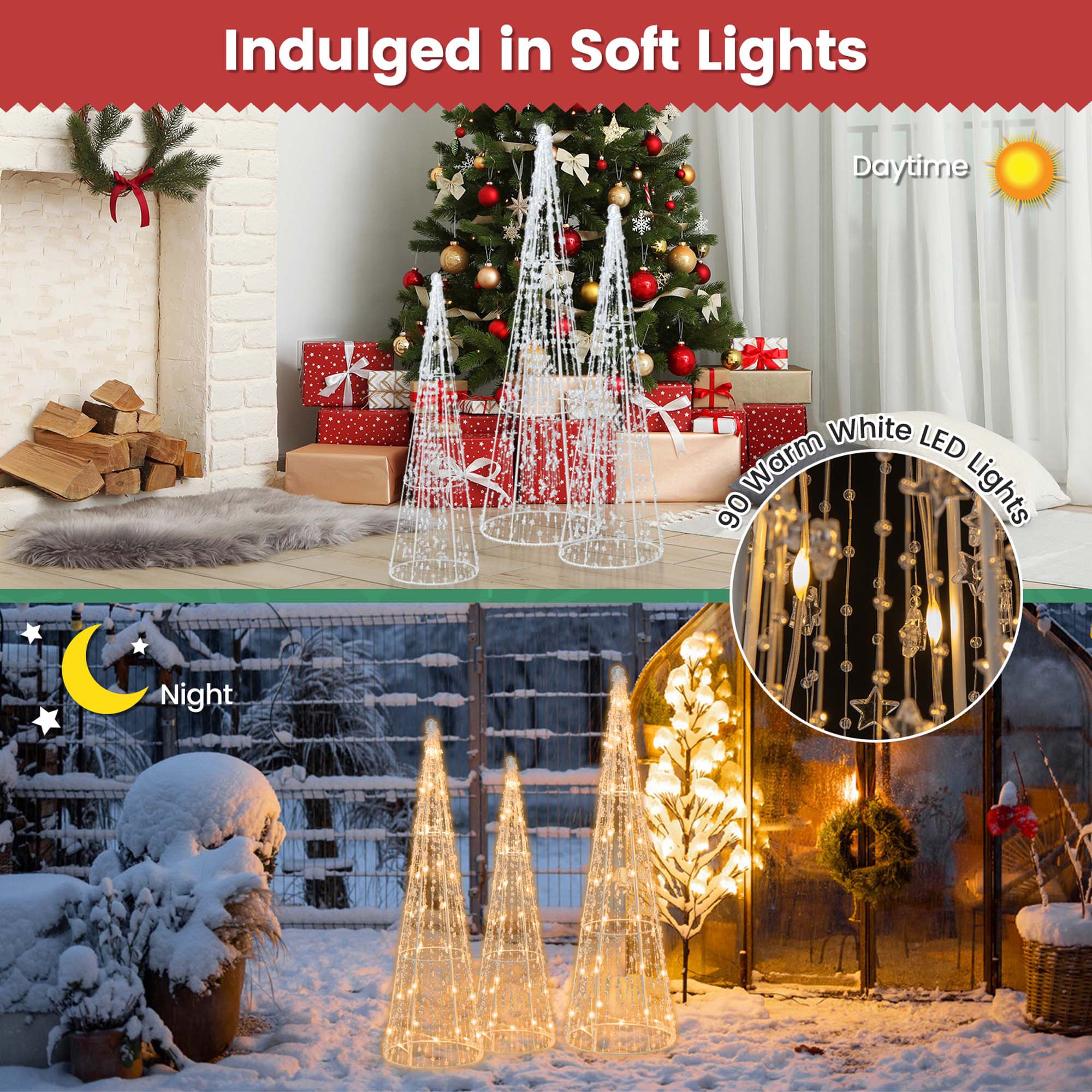 Costway LWS00788 Table-Christmas-Decorations - View #4