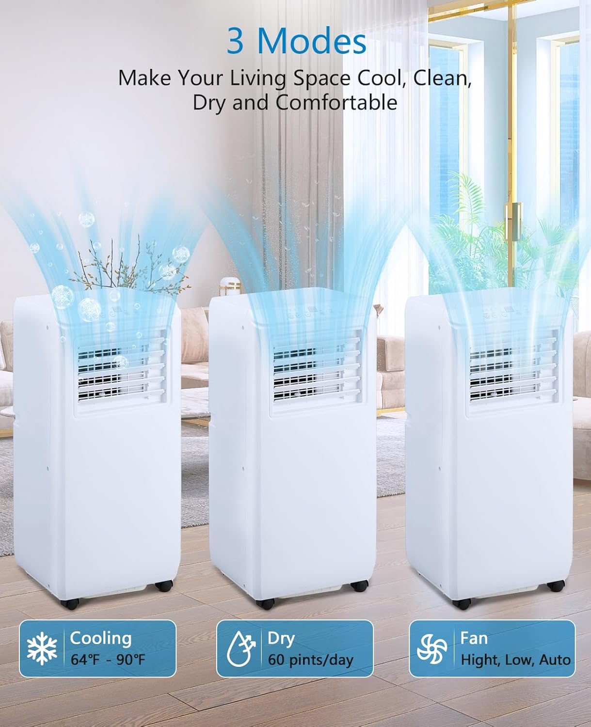 Qeetex LXLS2-PHO-10GCOHX3 Portable-Air-Conditioners - View #4