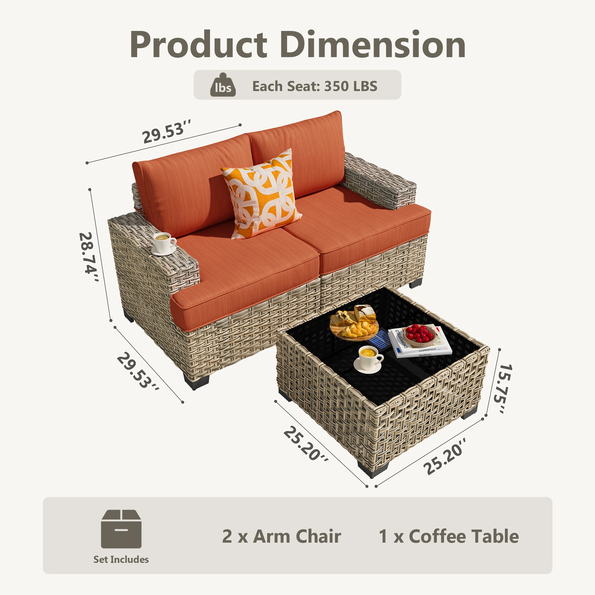 XIZZI XITBS8061 Patio-Conversation-Sets - View #6