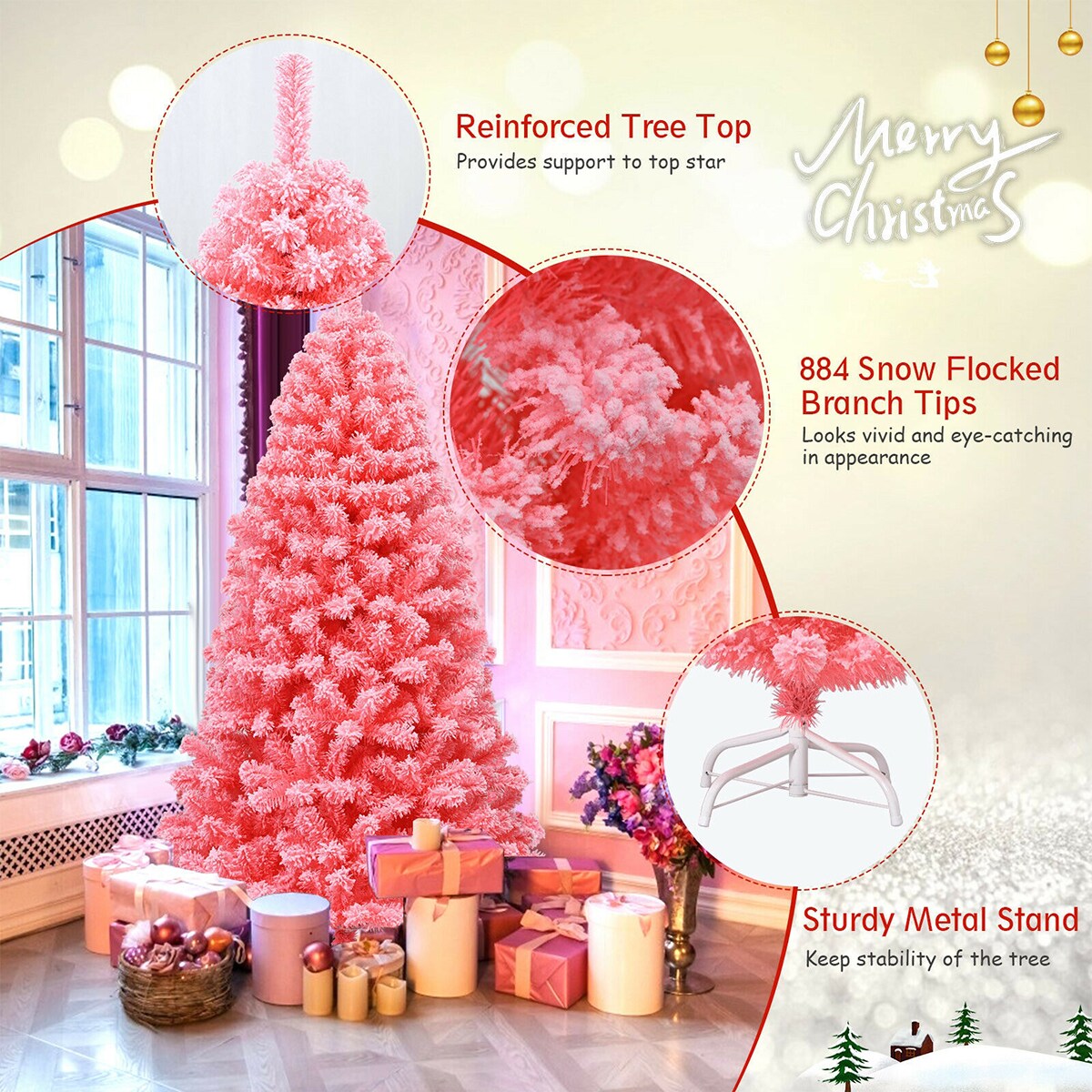 Forclover HYC-CM3221USC Artificial-Christmas-Trees - View #3