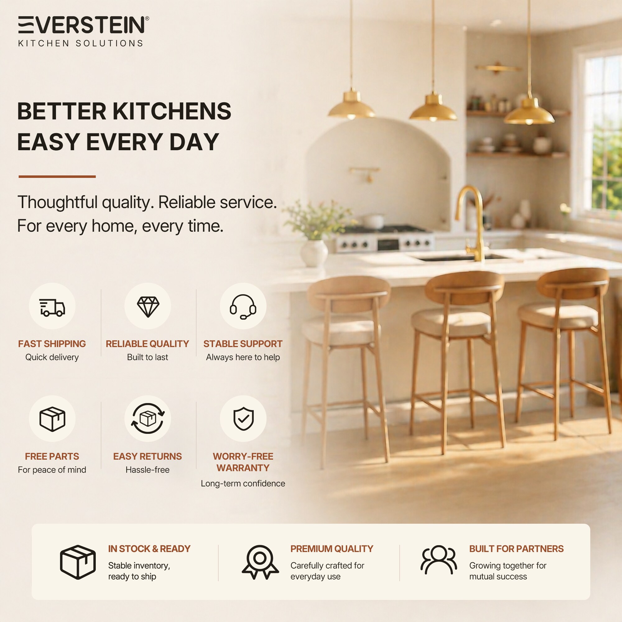 EVERSTEIN SFS-1343K-GD Kitchen-Faucets - View #10