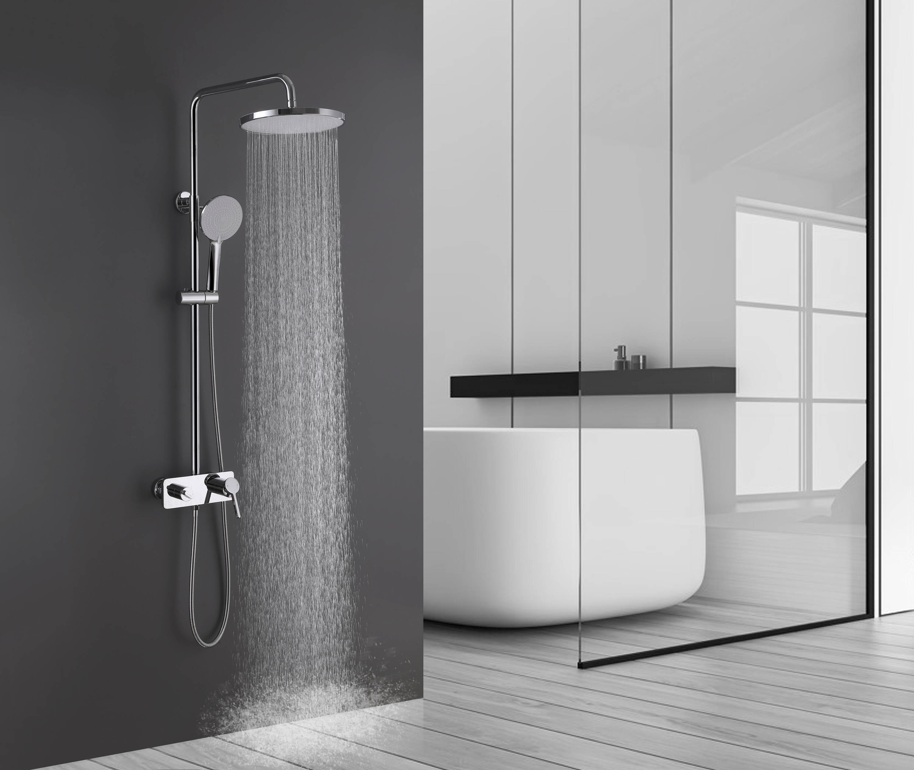Royal Guard LSFJK0343 Showerhead-Bar-Panels - View #5