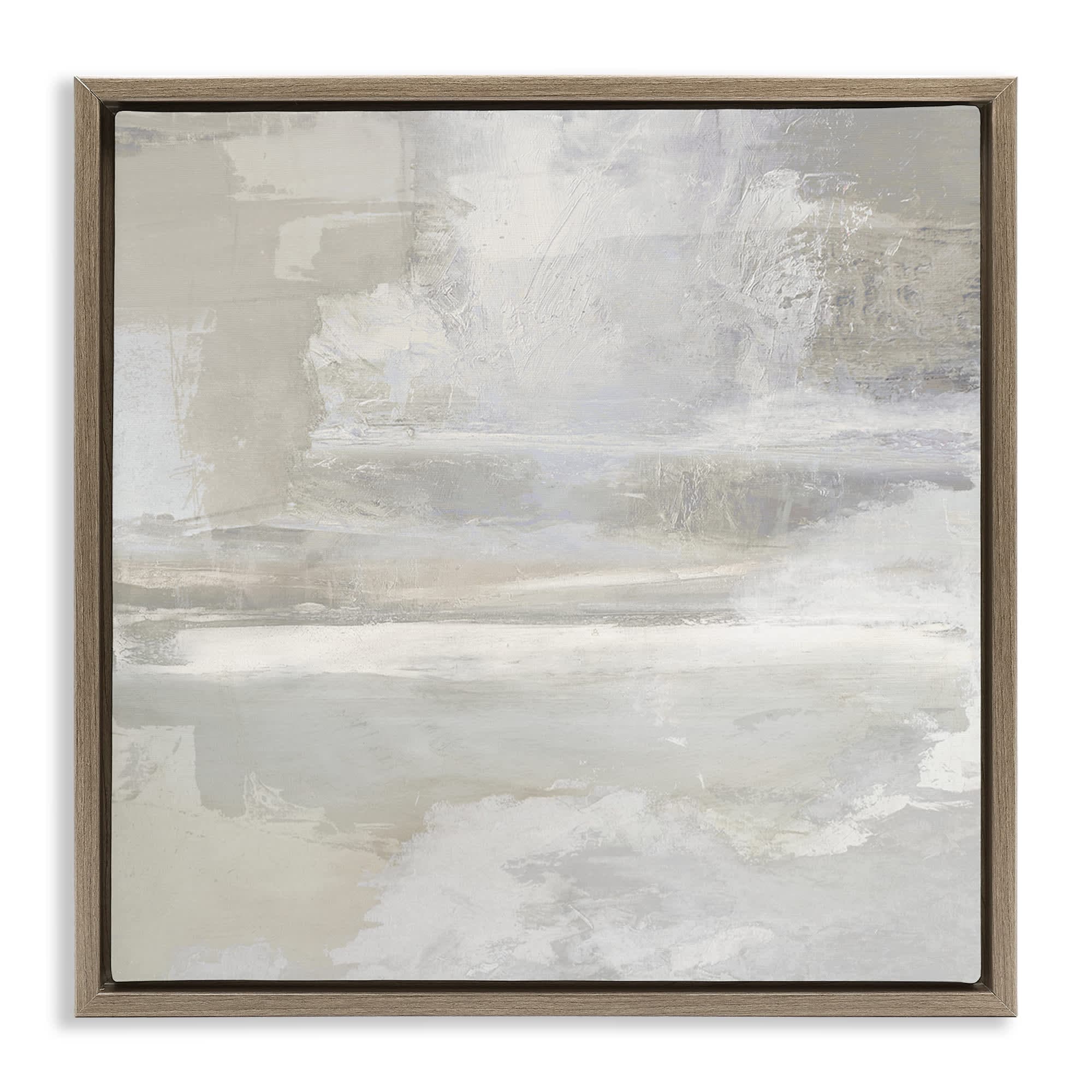Stupell Industries BS-540-FFE-17X17 Contemporary Neutrals Abstract Floating Frame design by Rachel Springer