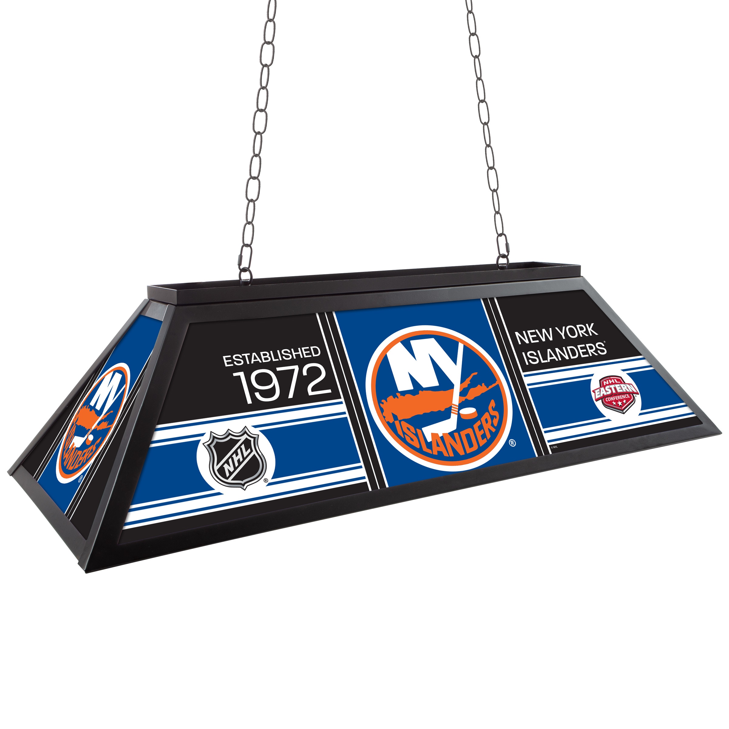 Trademark Gameroom NHL4400-NYI-PCH Matte Black Incandescent Medium base (E-26) Pool Table Lighting