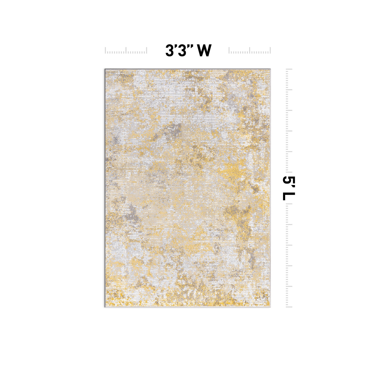 World Rug Gallery 936YELLOW3X5 rugs - View #3