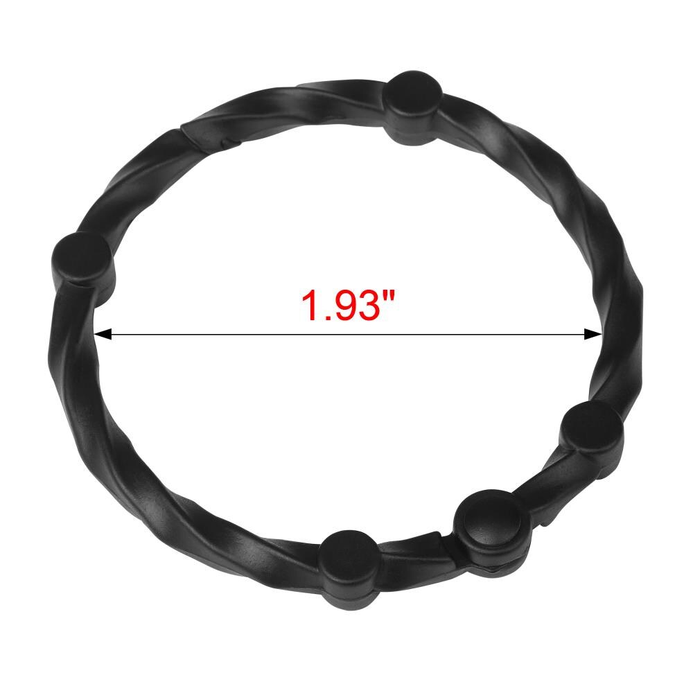 Utopia Alley 12-Pack Black Single Shower Rings in the Shower Rings ...