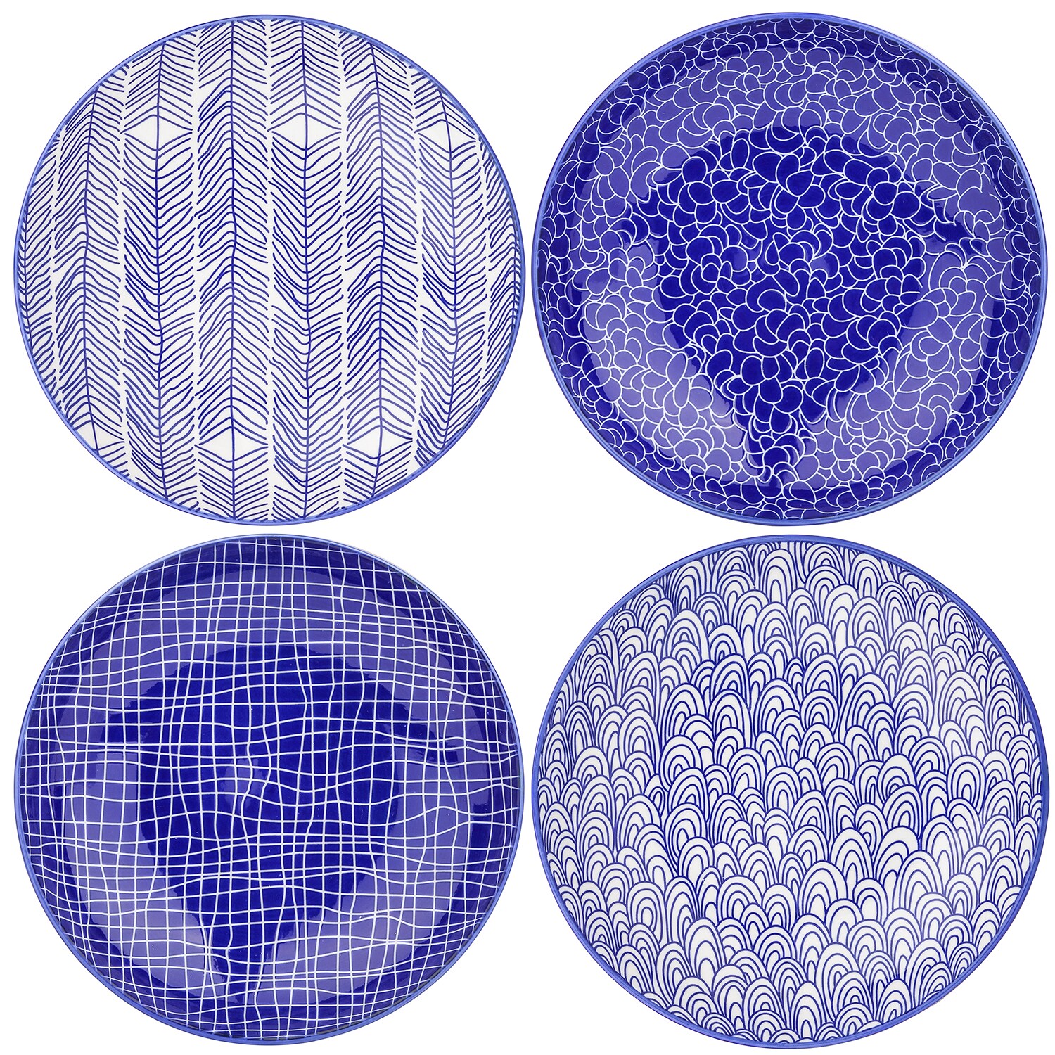 CASAINC VC-TAKAKI-STP-NEW 4-Piece Blue Ceramic Dinnerware