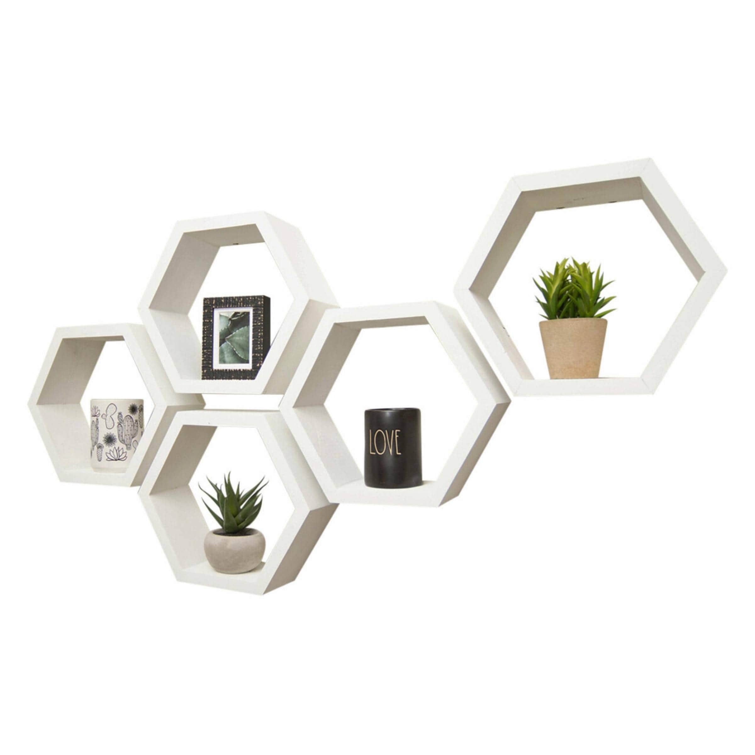 TRINITY HEX-SET5-WW Wall-Mounted-Shelving - View #3
