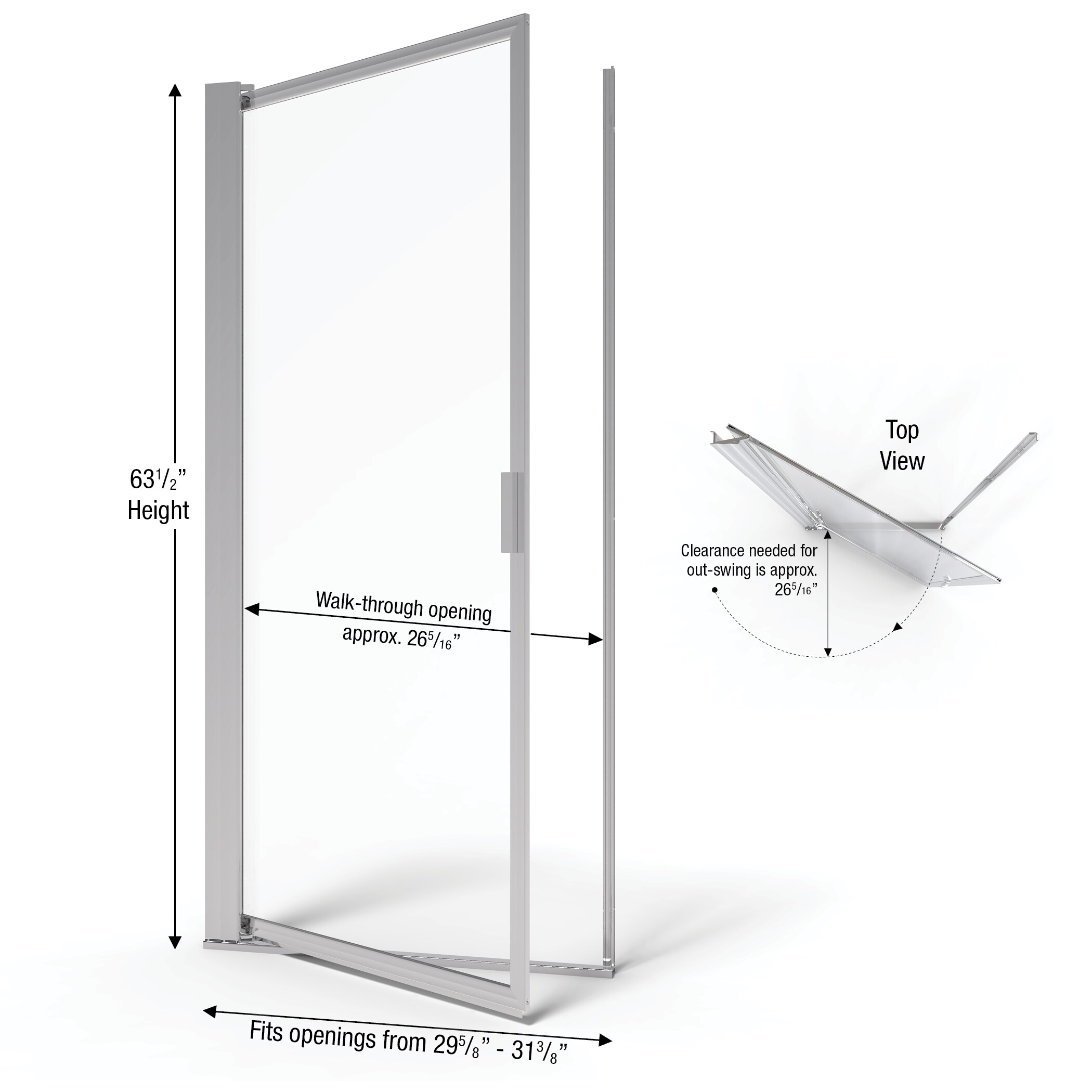 Basco SOPN00A3163OBSV Shower-Doors - View #2