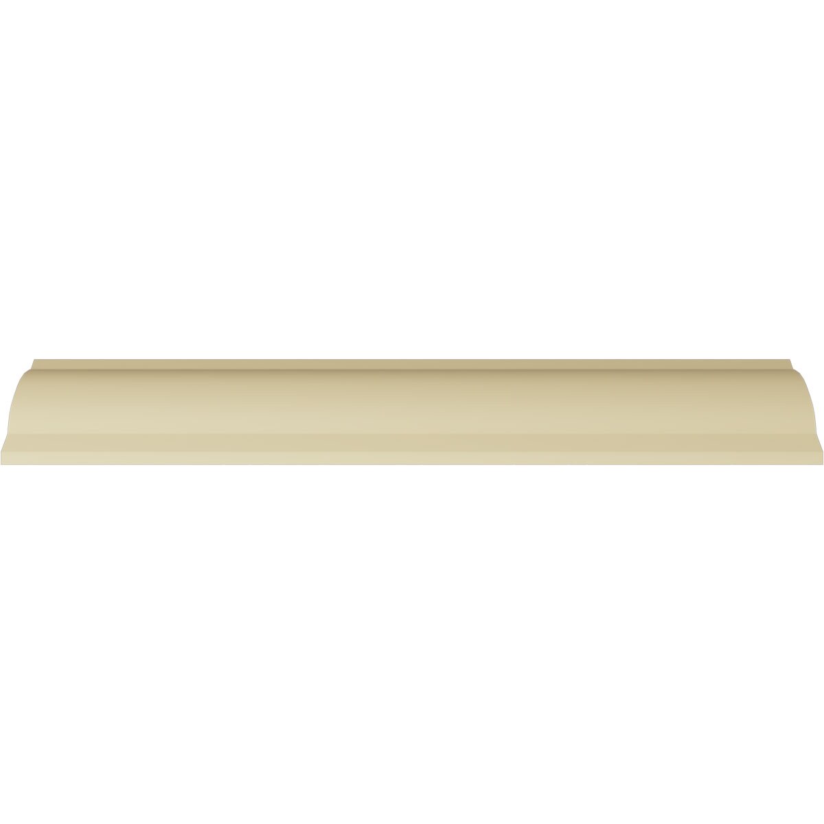 White Floral Polyurethane Crown Moulding, 94.5 inches