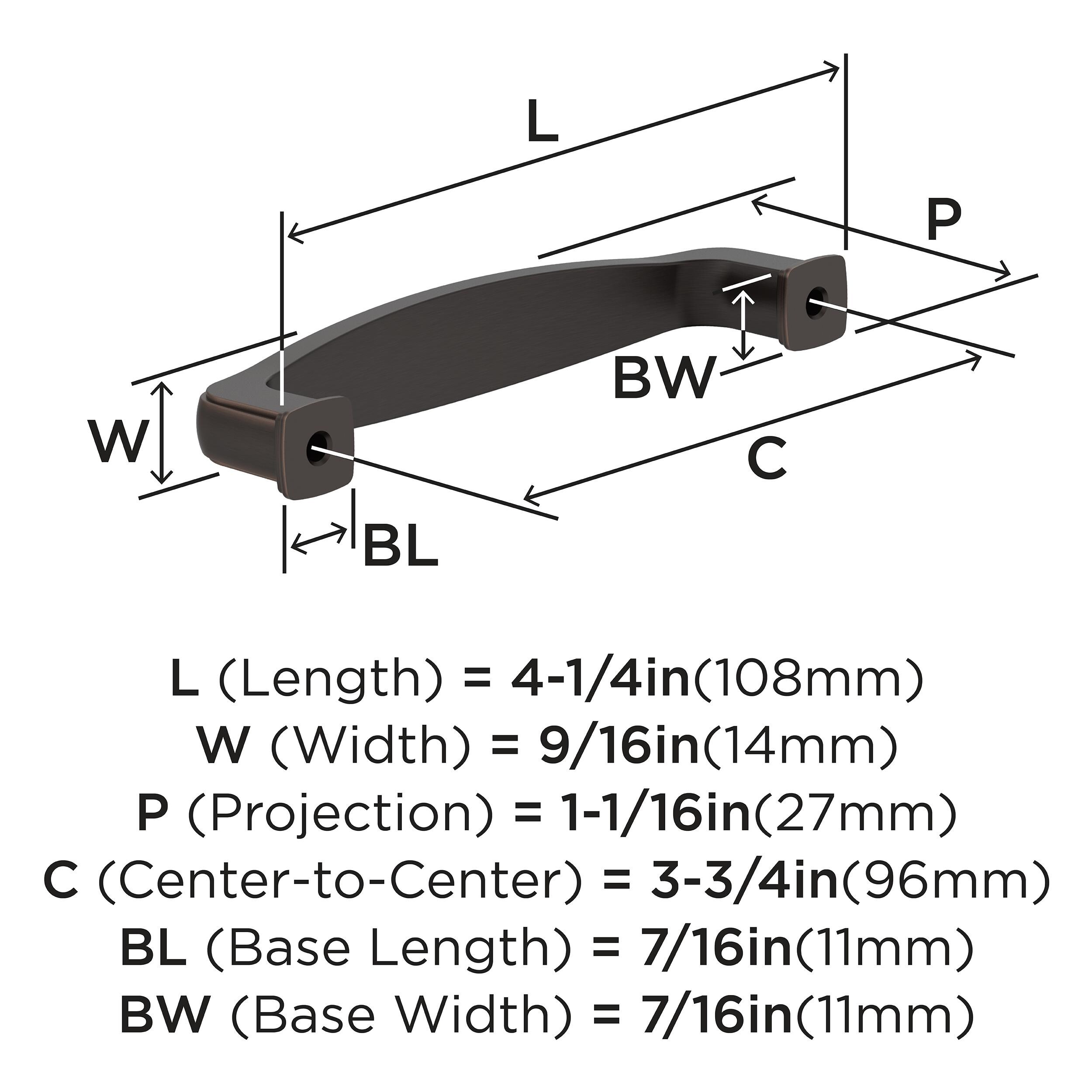Amerock 10VMP37051ORB Cabinet-Pulls - View #4