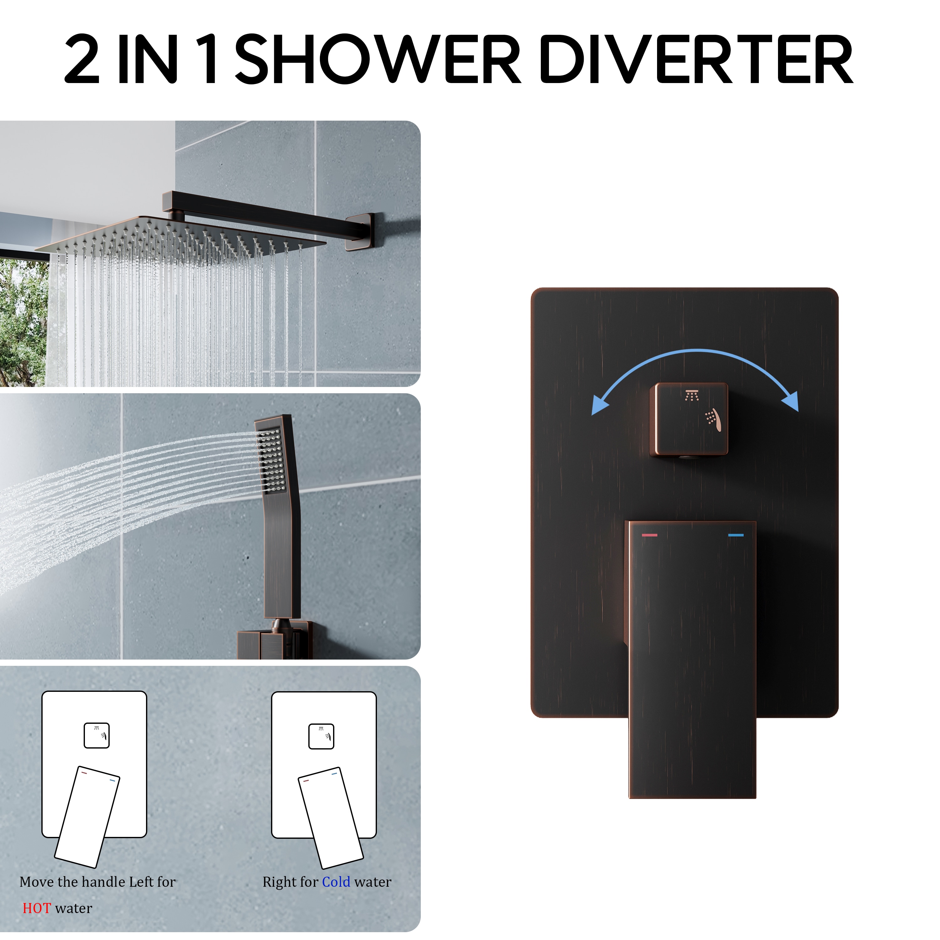 WELLFOR DTG-806CS12ORB Tub-Shower-Faucets - View #9