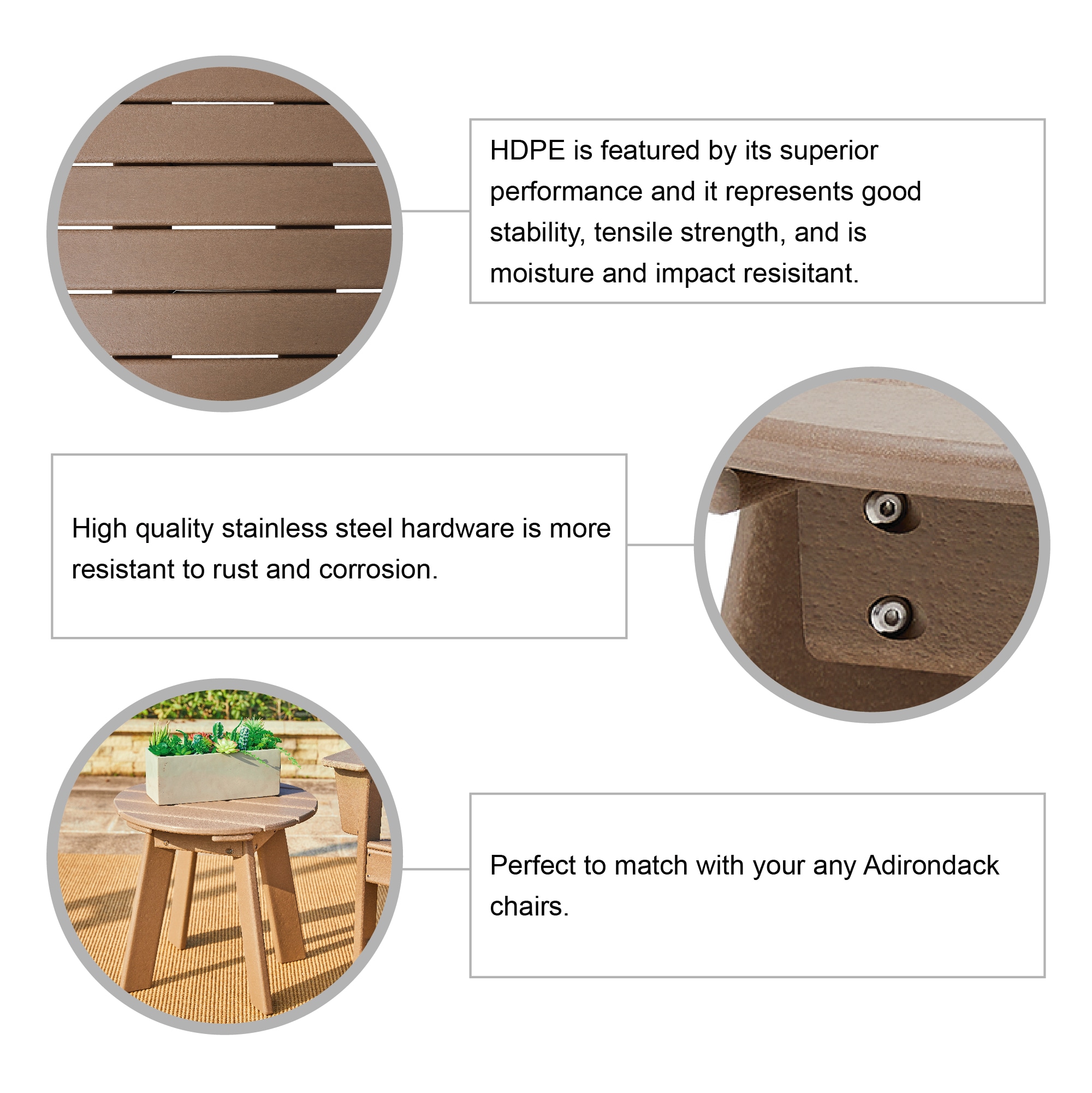 Glitzhome 2022200020 Patio-Tables - View #3