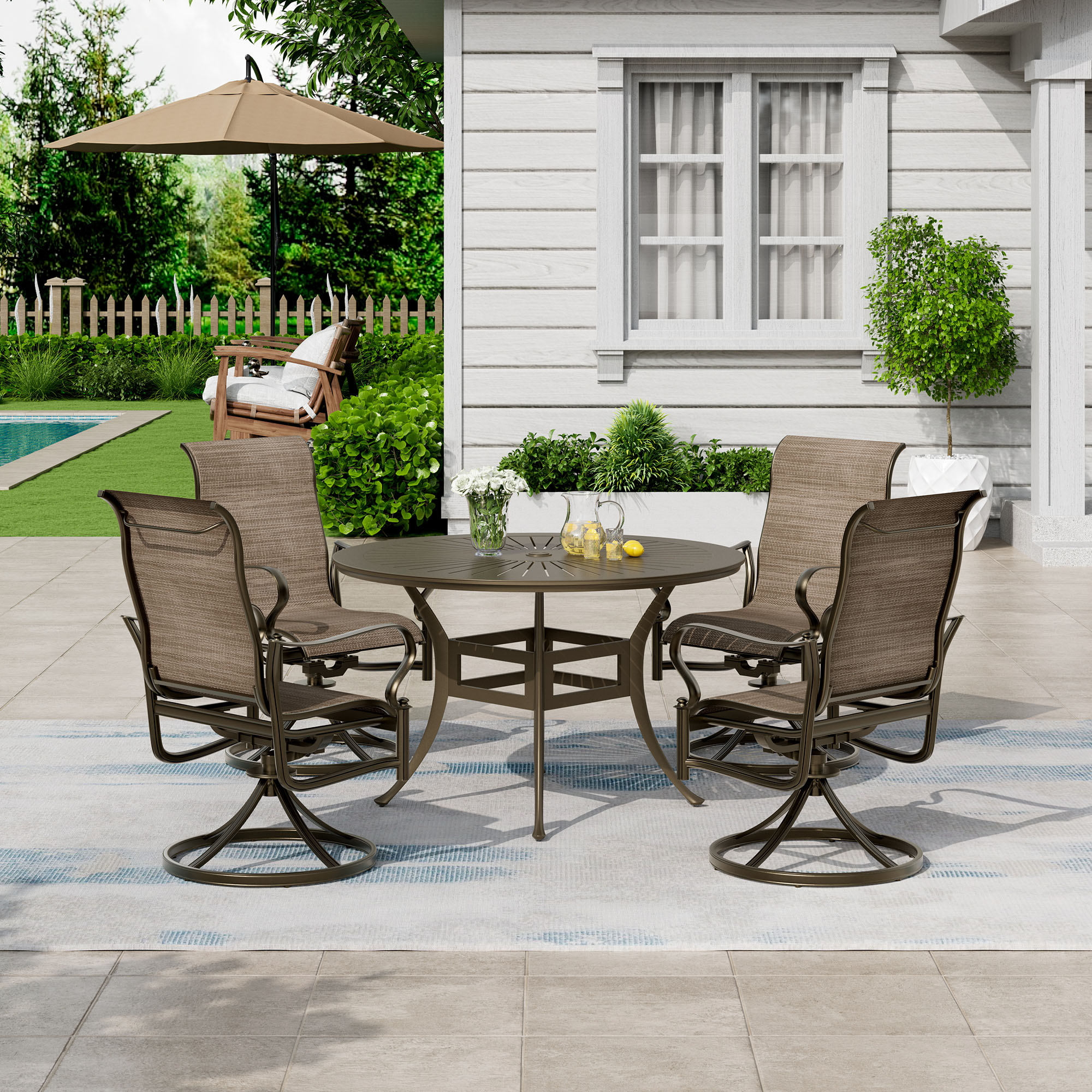 Clihome CL-ODTCI0CR Patio-Dining-Sets - View #4