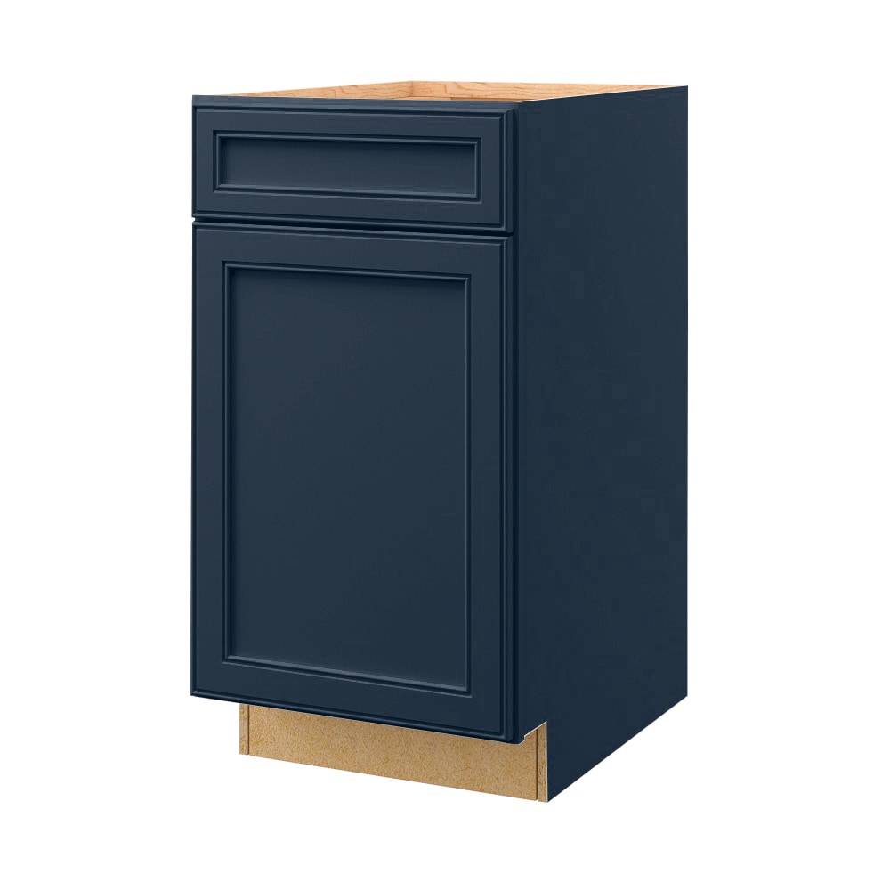 allen + roth 20182SH Southam 18-in W x 34.5-in H x 24-in D Navy Base Fully assembled Cabinet (Recessed Panel Square)