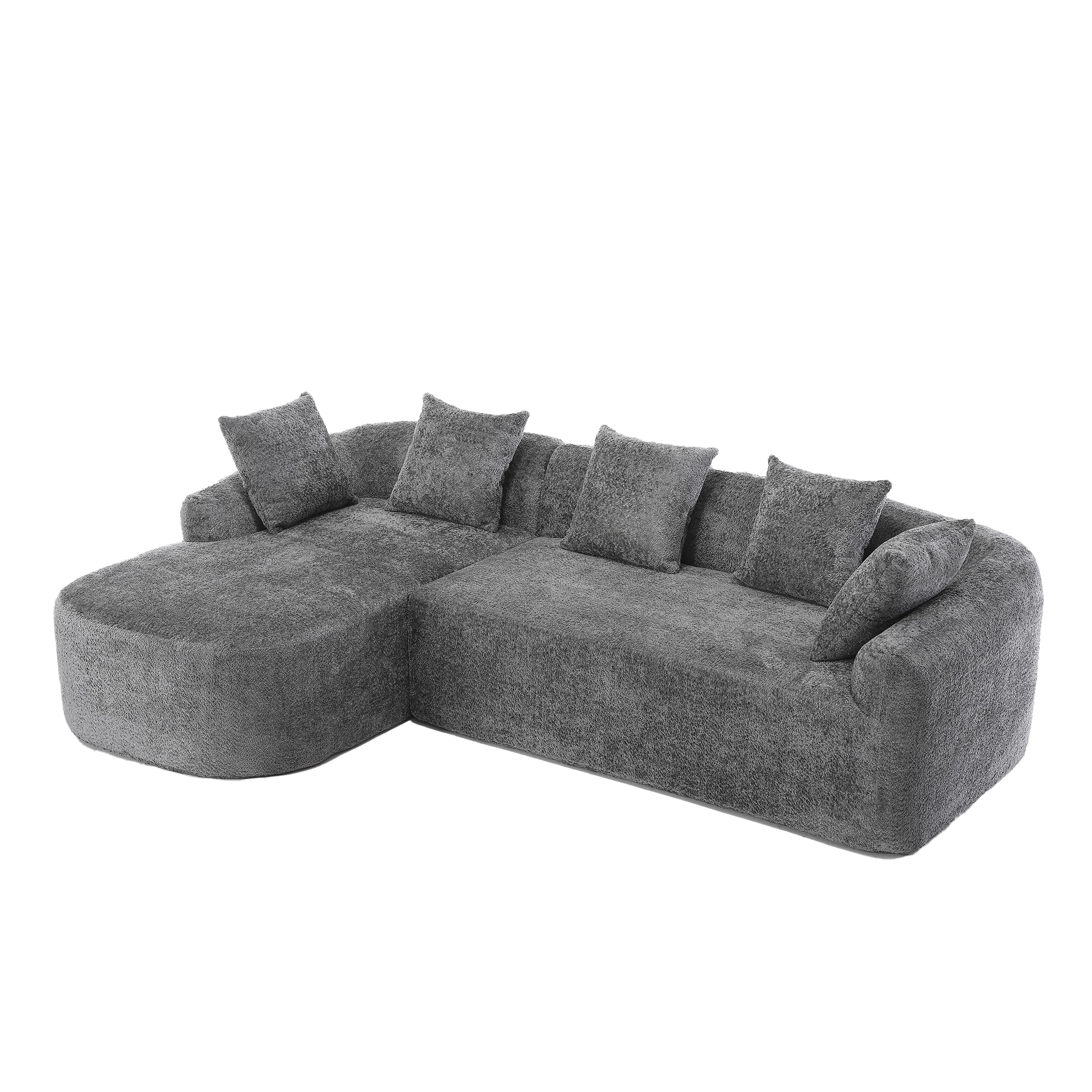 Bayfeve BF-S00107-IN L-Shape Sofa 99.21 Modern Gray 3 -seater Sofa