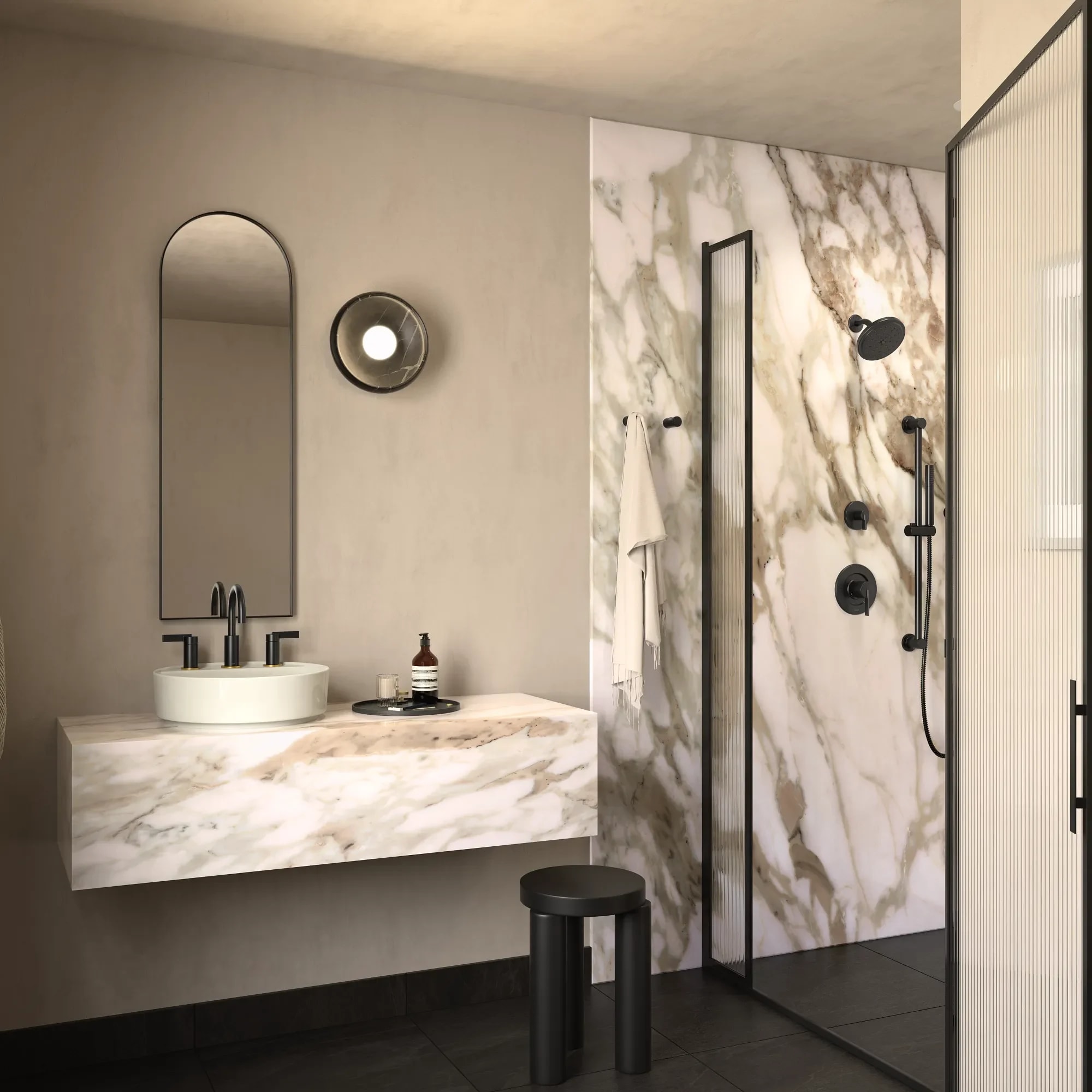 Moen A701BL Bath-Shower-Facc - View #3