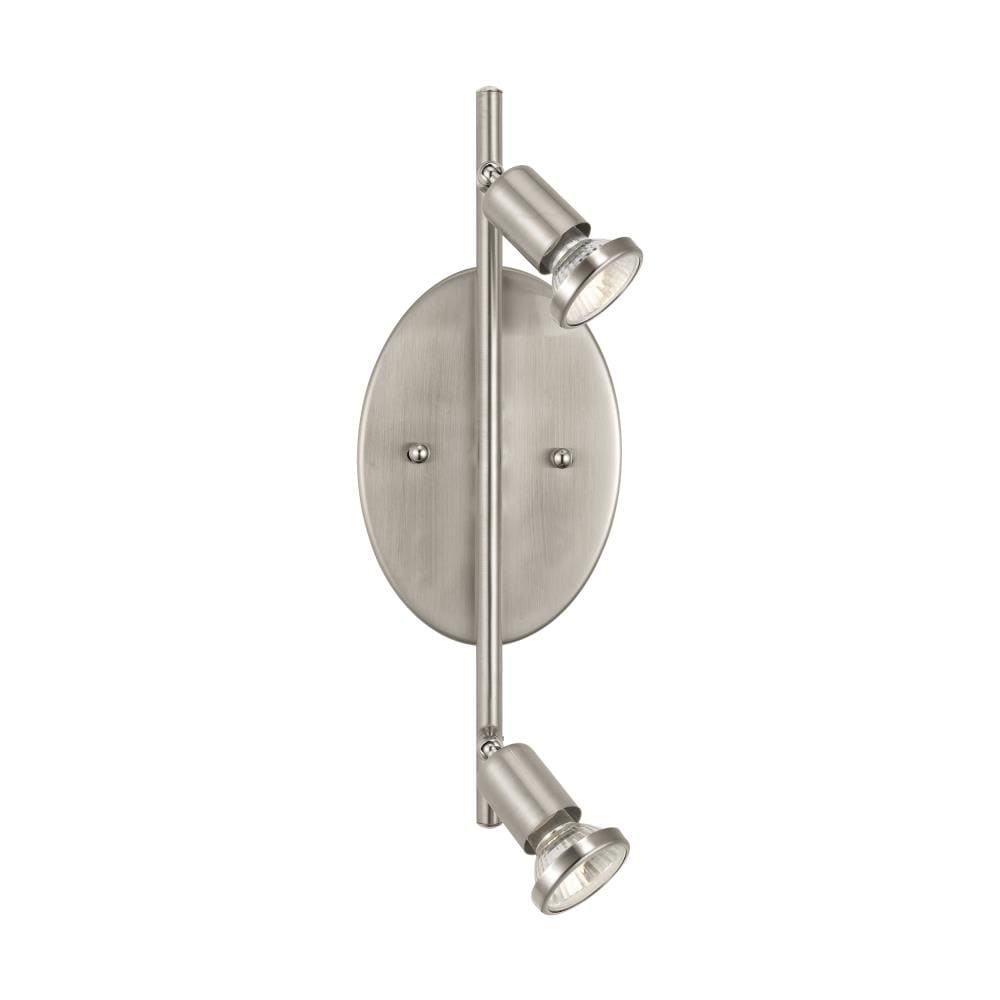 EGLO 200776A Buzz 14.21-in 2 -Light Nickel dimmable GU10 pin base Transitional Flush Mount
