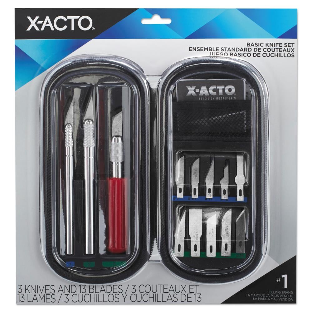 X-ACTO - Stainless Steel Hobby Knife with 3 Blades - 37756079
