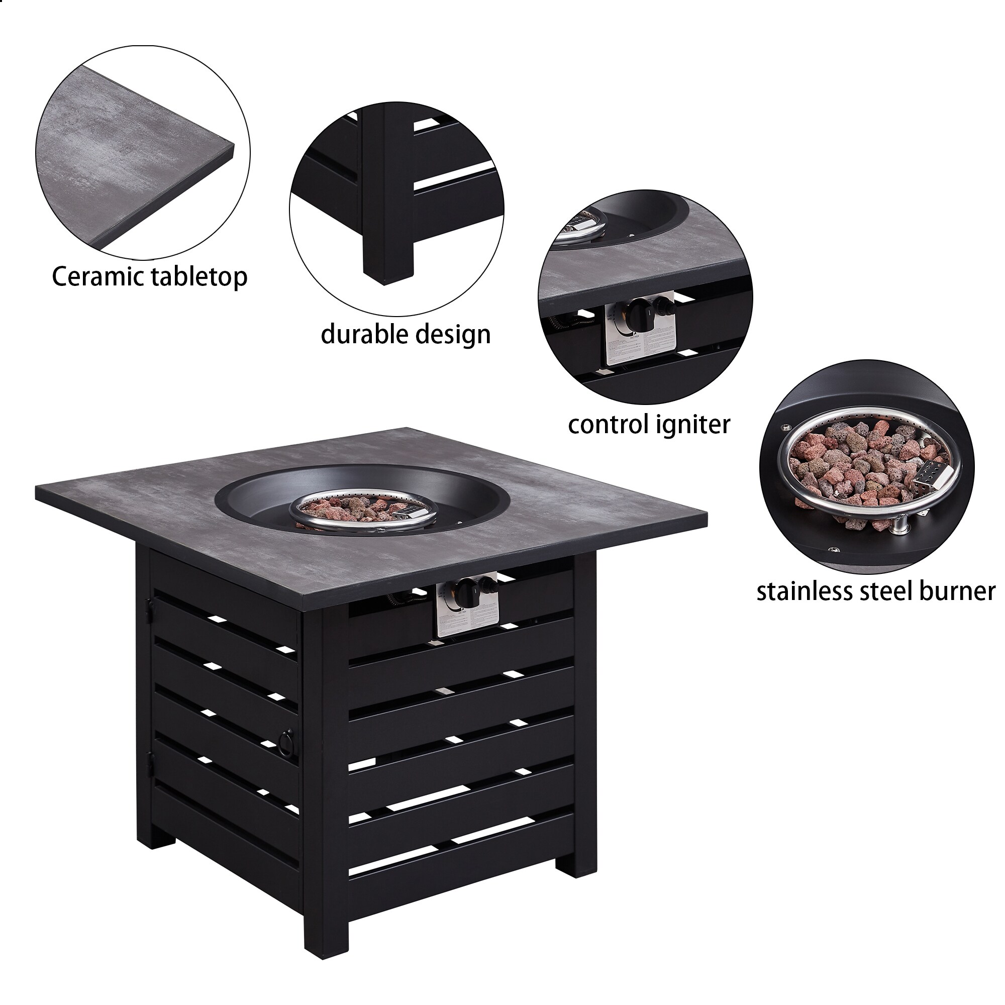 Clihome CL-SH57087 Outdoor-Gas-Firepits - View #8