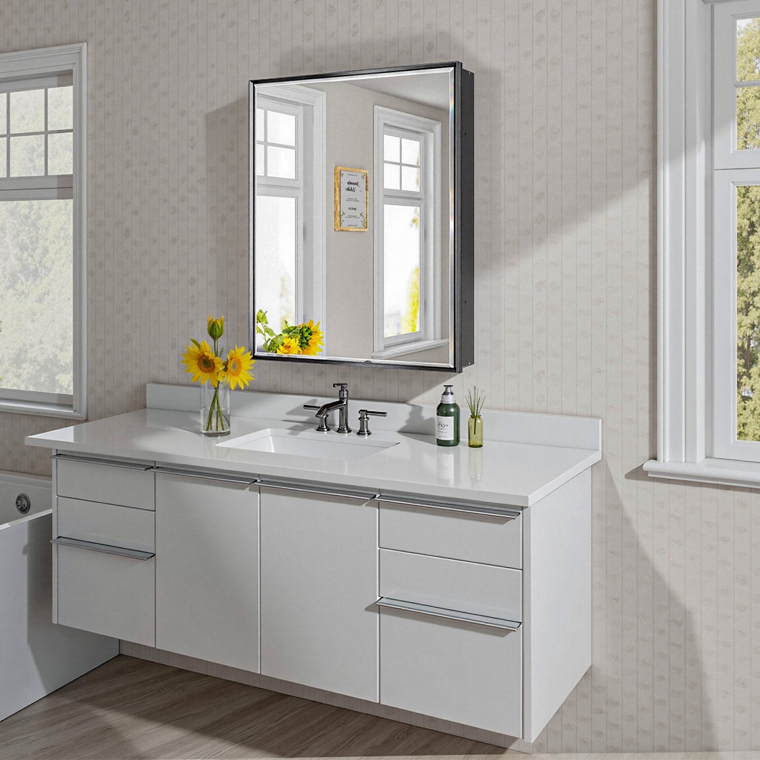 QueenFun MCBB2430BK Bathroom-Medicine-Cabinets - View #3