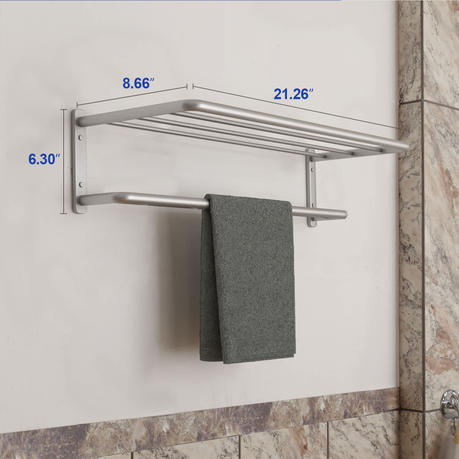 Haxvin HX-TOWELRACK-SILVER Towel-Trees - View #4