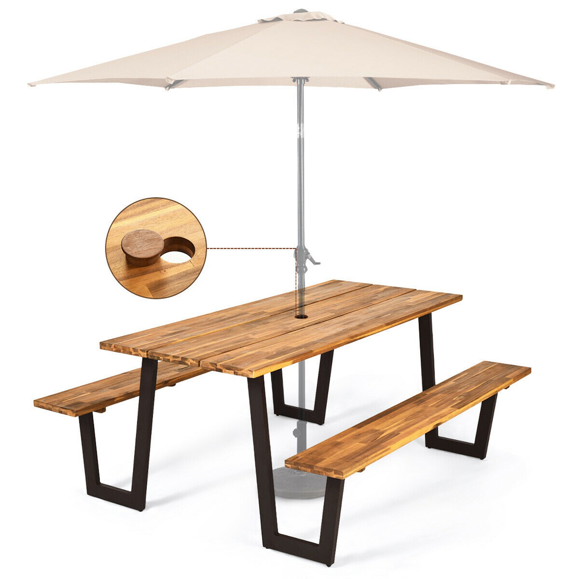 Mondawe 0535-HY Picnic-Tables - View #2