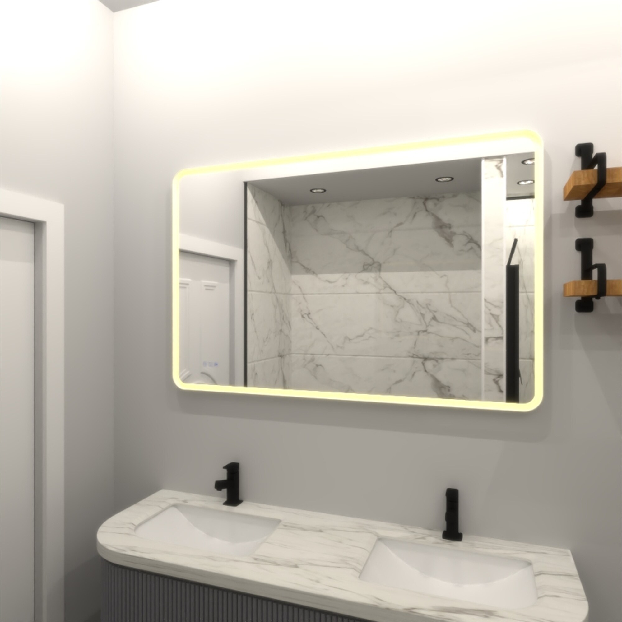 BABOOM BOM-0120103-OR Framed-Bath-Mirrors - View #3