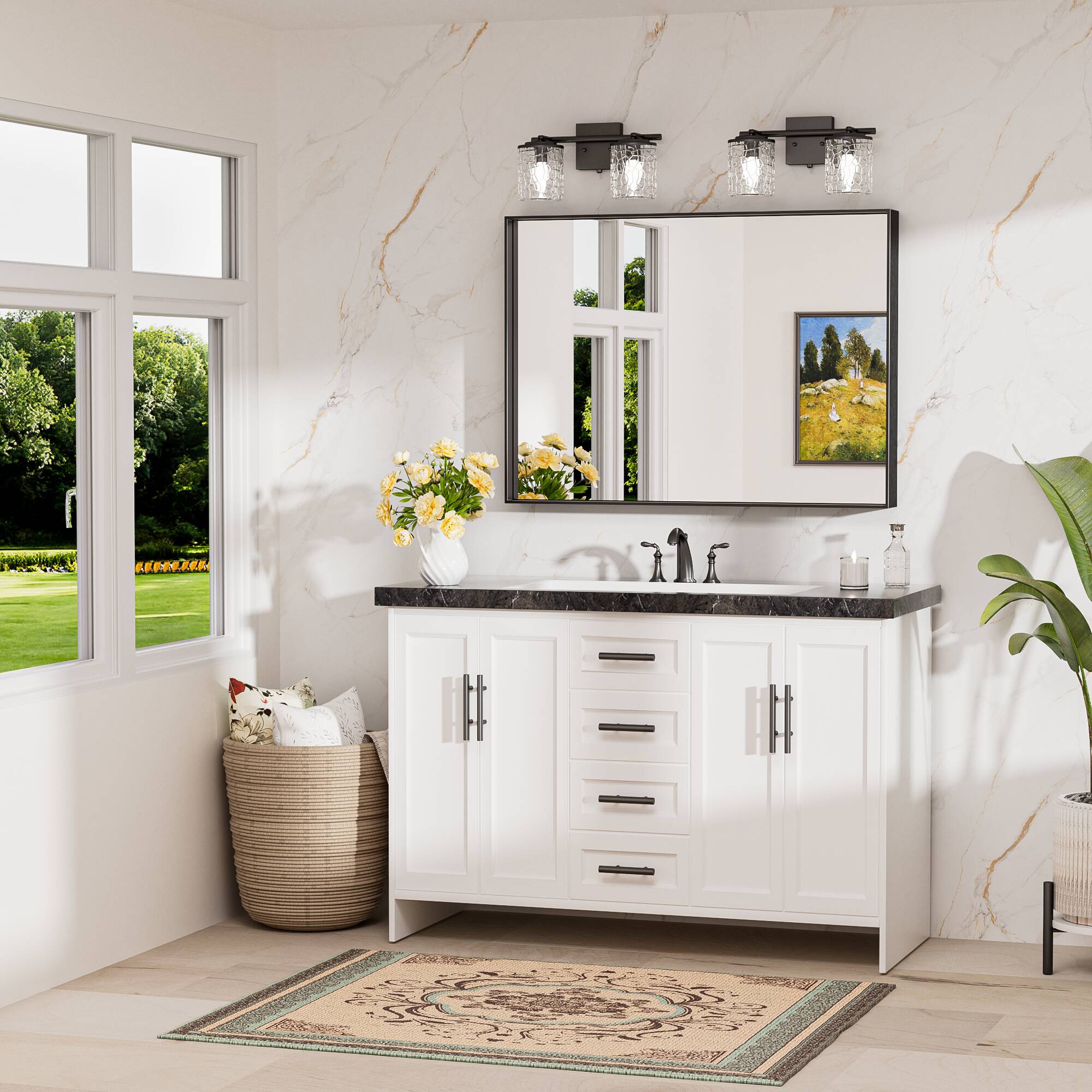 Keonjinn LW-JZ-JSKFJ-10176BK Decor-Mirrors - View #2