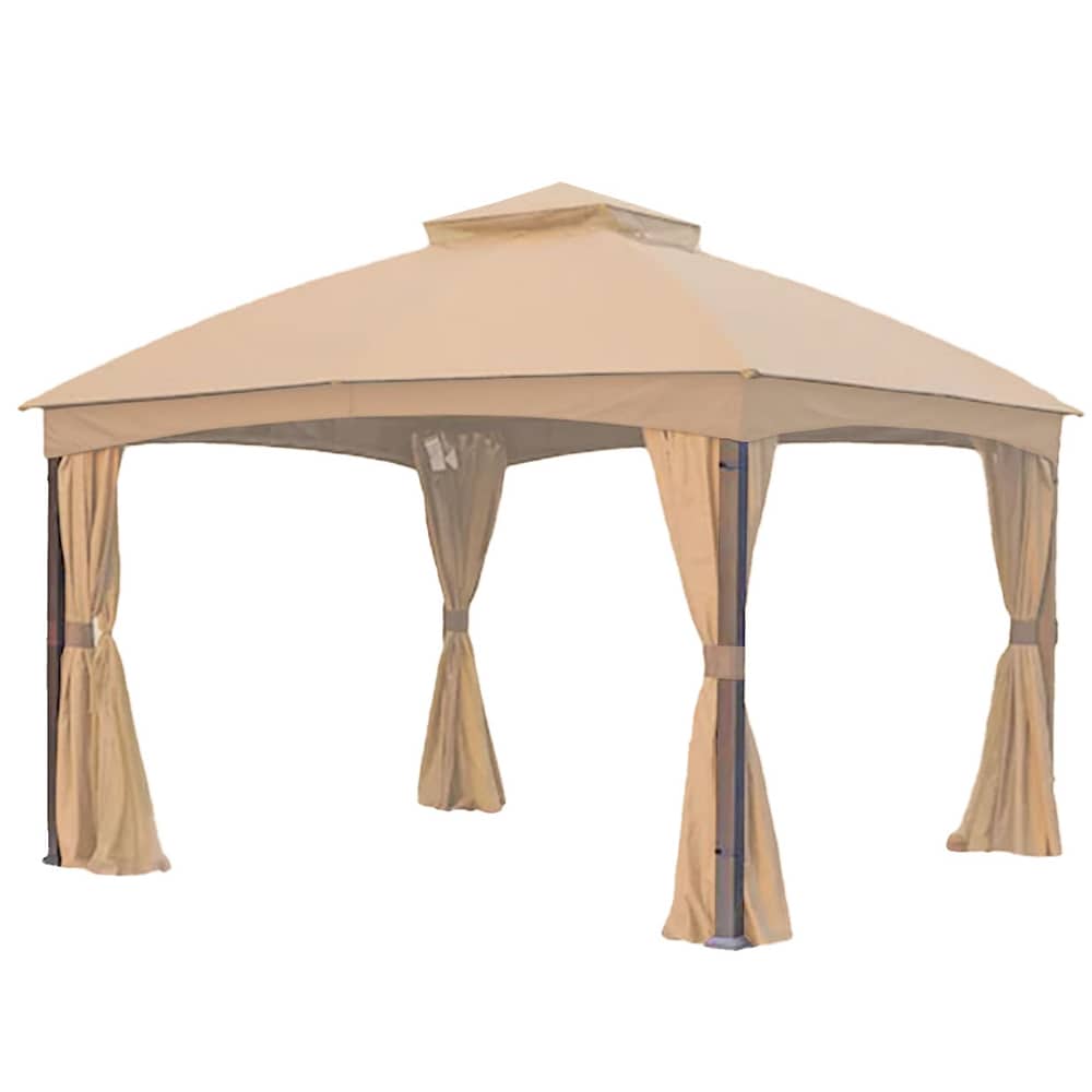 Garden Winds RipLock 350 Beige Canopy Replacement Top in the Canopy ...