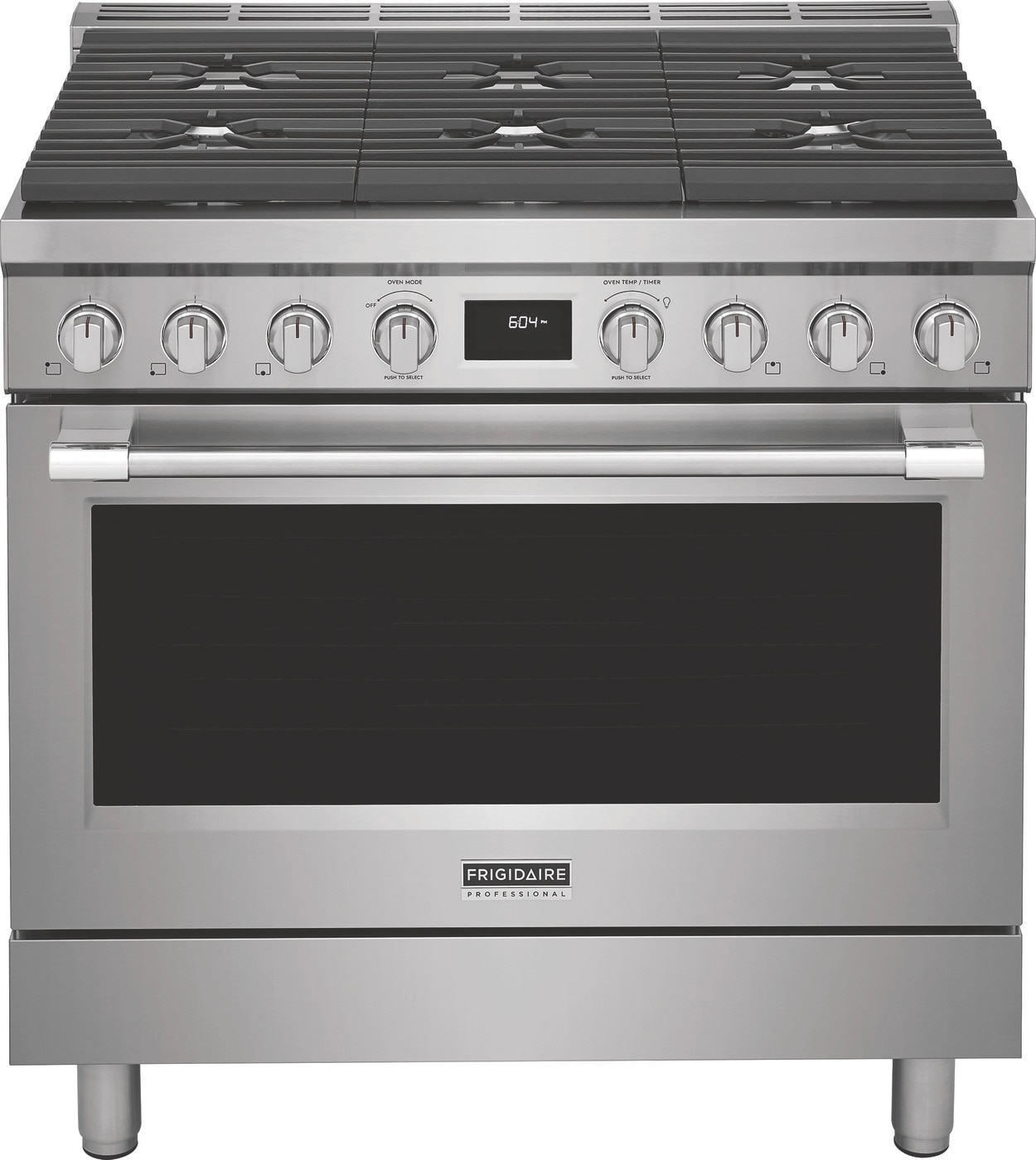 Frigidaire PCFD3670AF Professional 36-in Deep recessed 6 burners Convection Oven Slide-In Dual Fuel Range ( Smudge-Proof Stainless Steel )