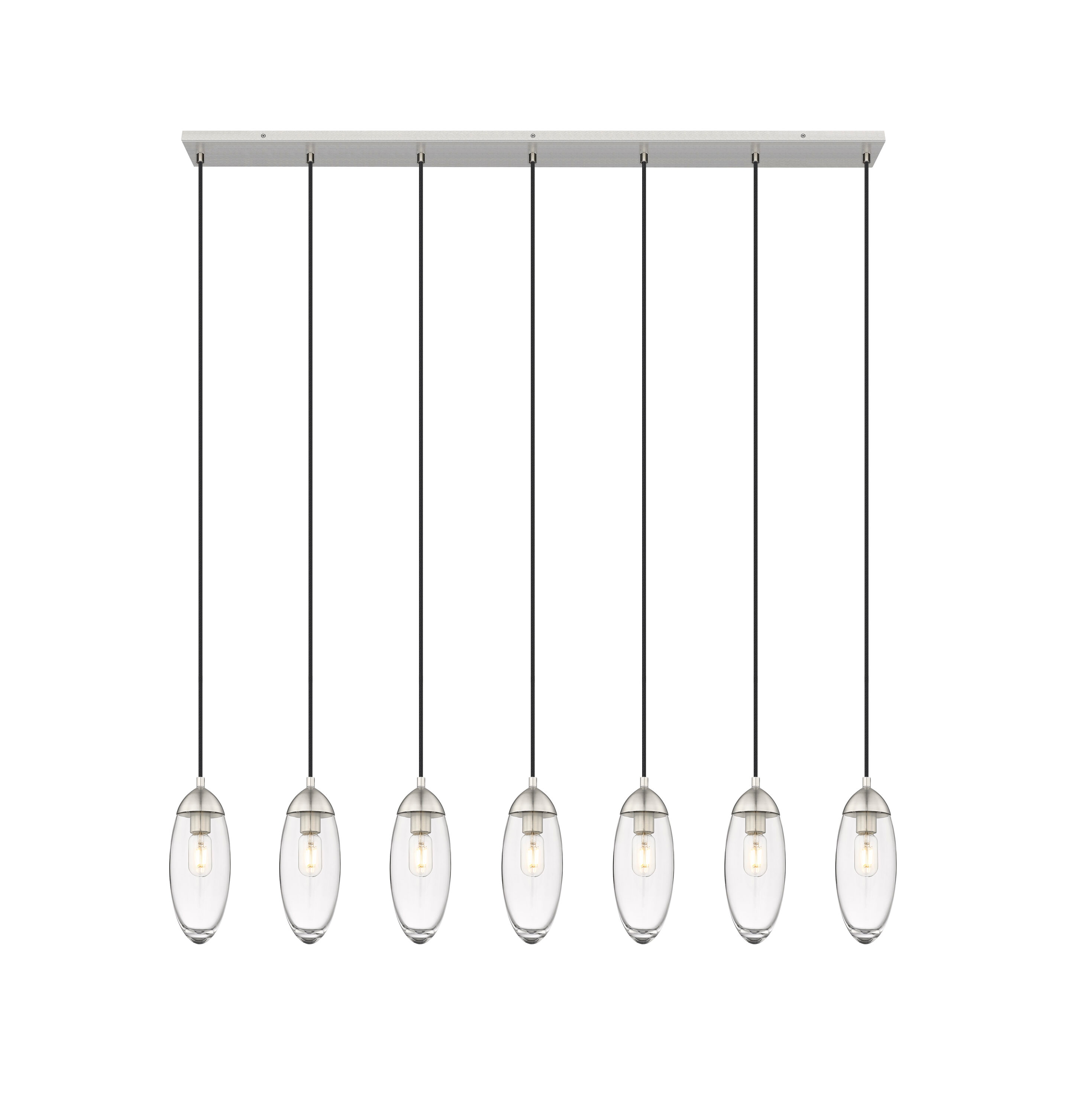 Z-Lite 651P-7L-BN Arden 7 -Light Brushed Nickel Modern/contemporary For Use in Bedrooms, Dining Rooms, Foyers, Kitchens, Living Rooms Chandelier