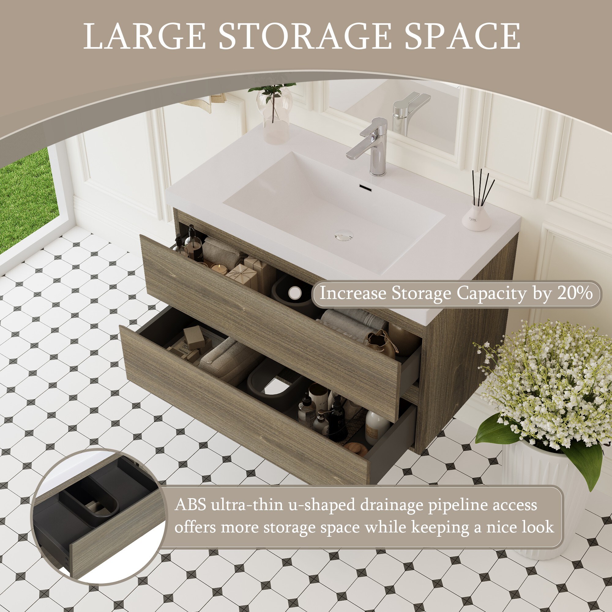 Iseryn YSG26993P15 Bath-Vanity-Combo - View #7