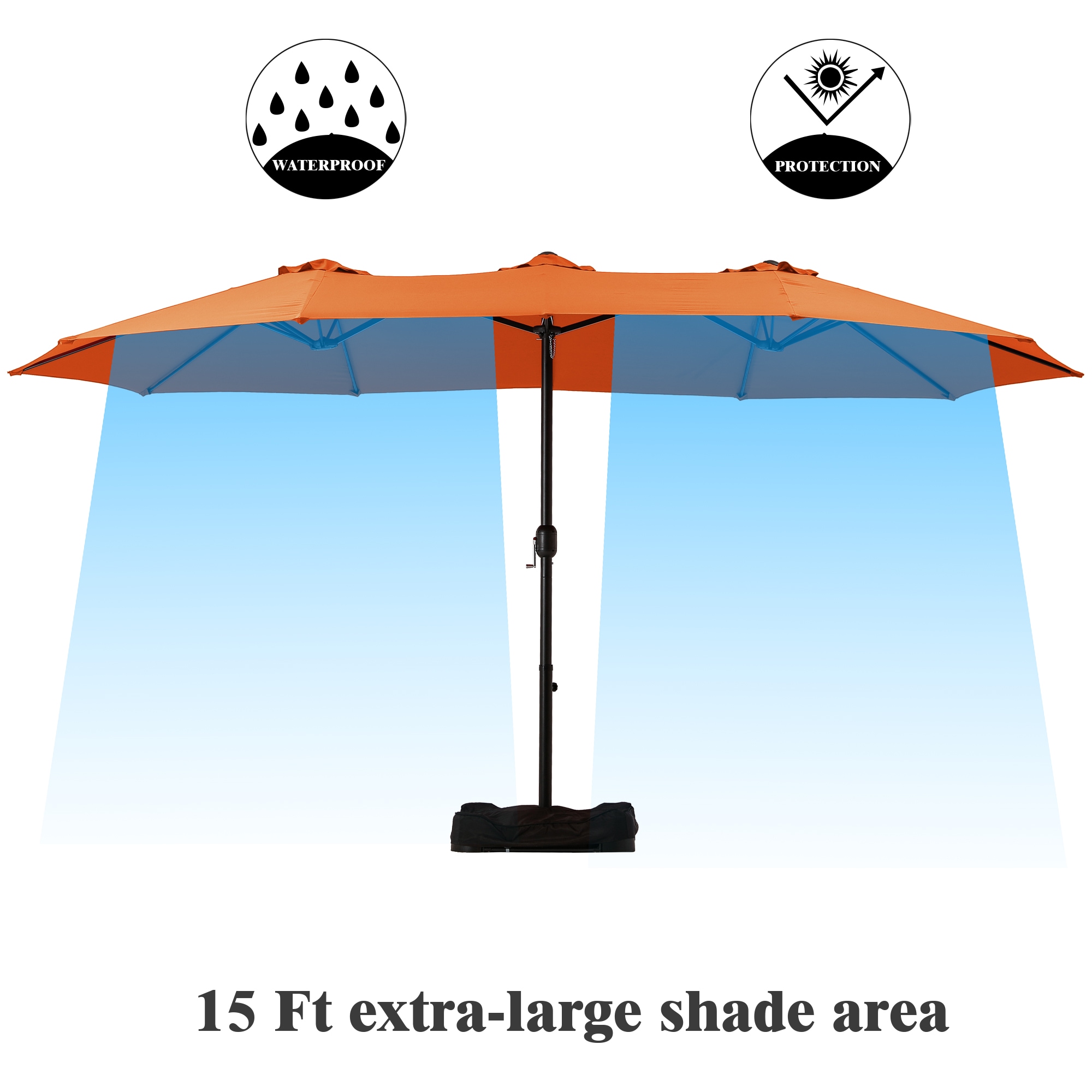 Clihome CLI-21ED37-3-OG Umbrellas-2 - View #6