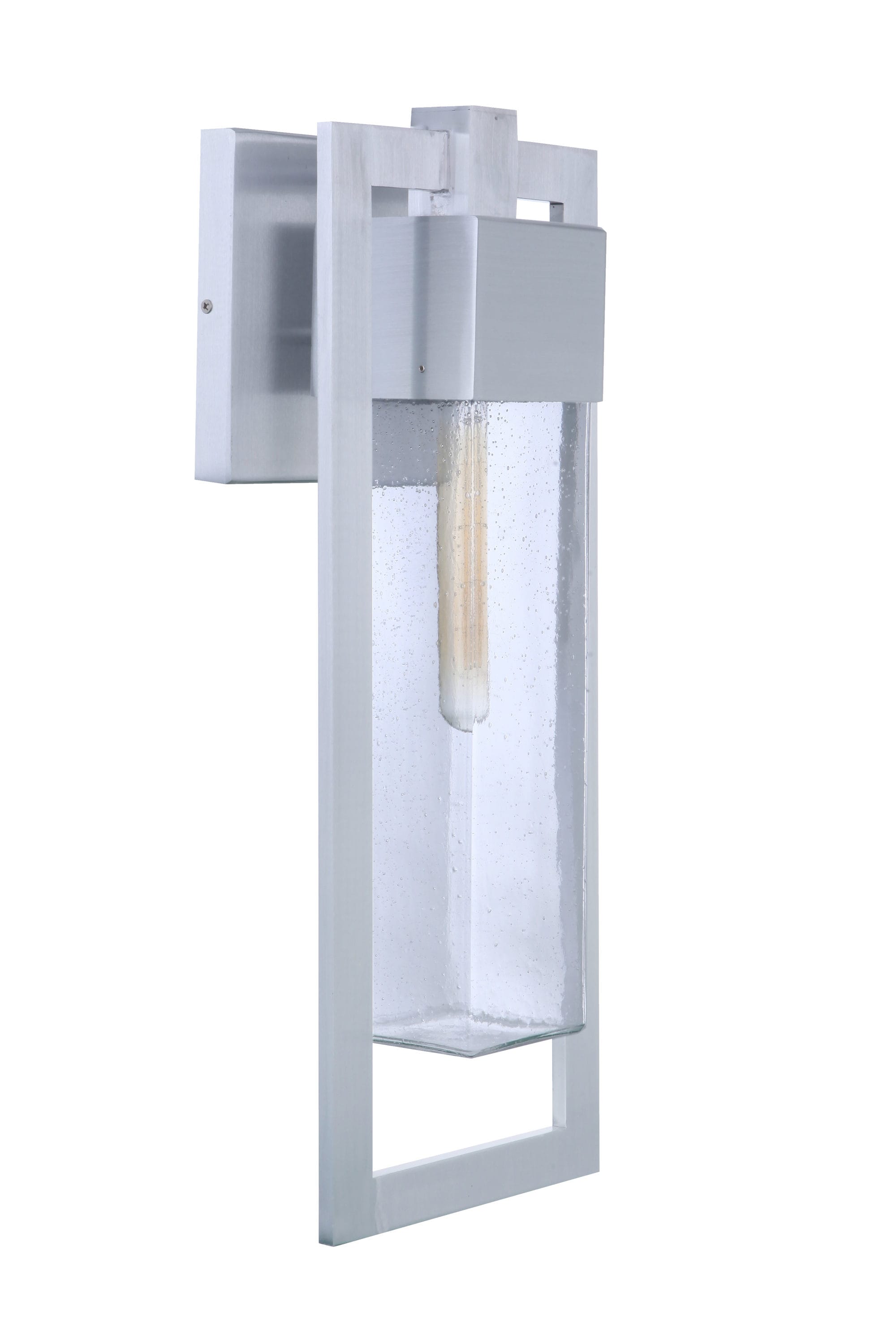 Craftmade ZA4024-SA Perimeter 1 -Light 21.75-in H Nickel Hardwired Outdoor Wall Light