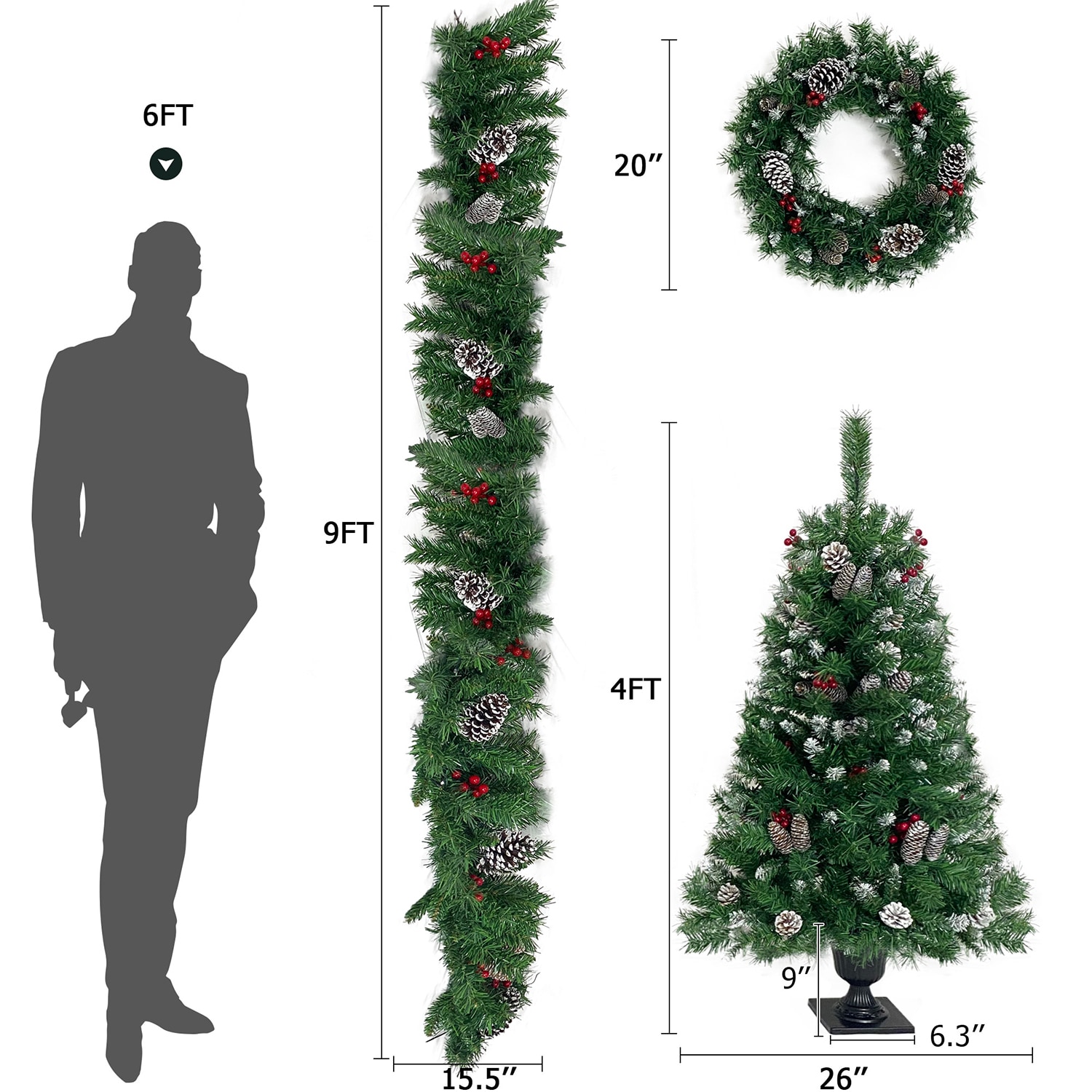 Bybafun YA0500019 Artificial-Christmas-Trees - View #19