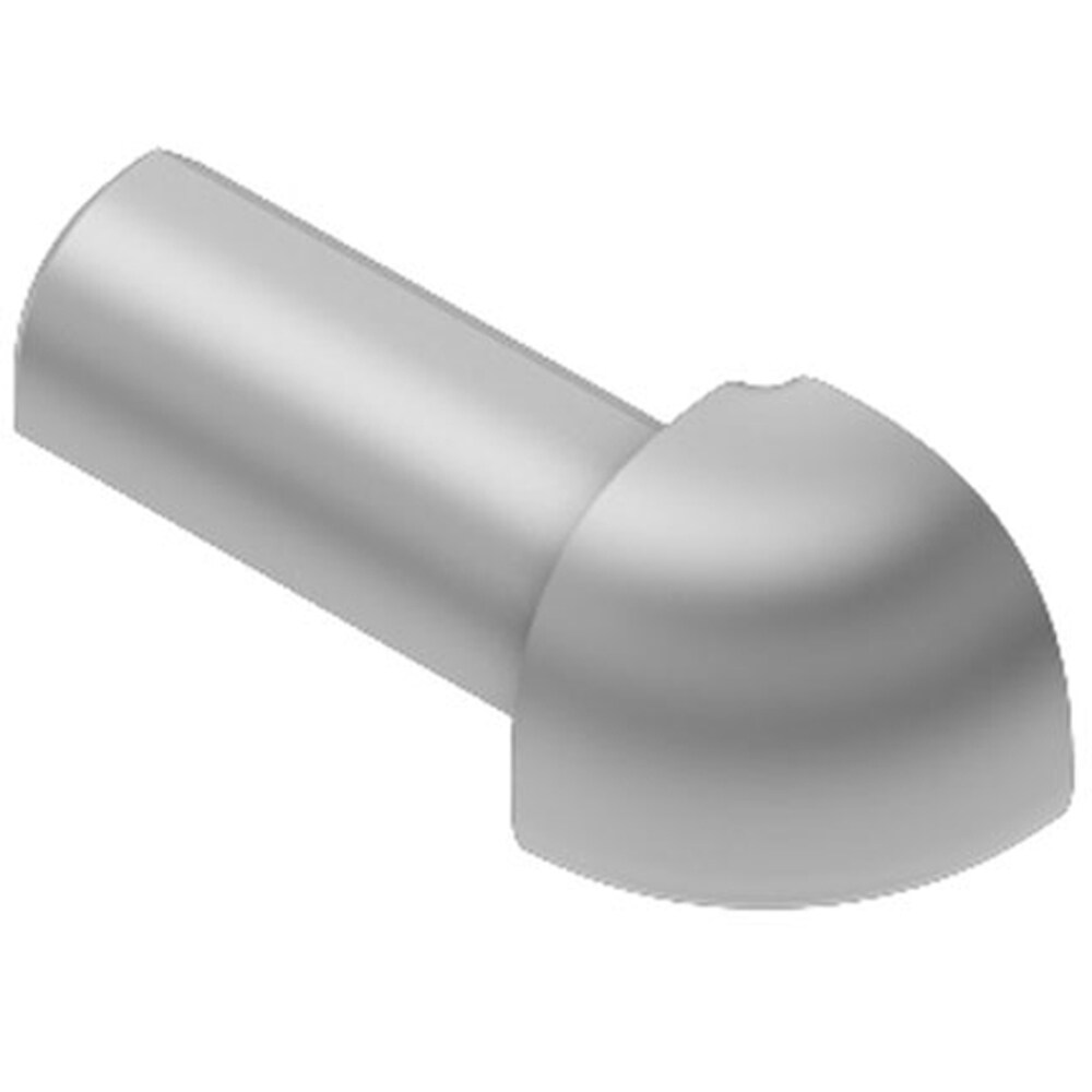 Schluter Systems EV/RO60AE Rondec 0.25-in W x 1-in L Satin anodized aluminum Aluminum Outside corner Tile Edge Trim